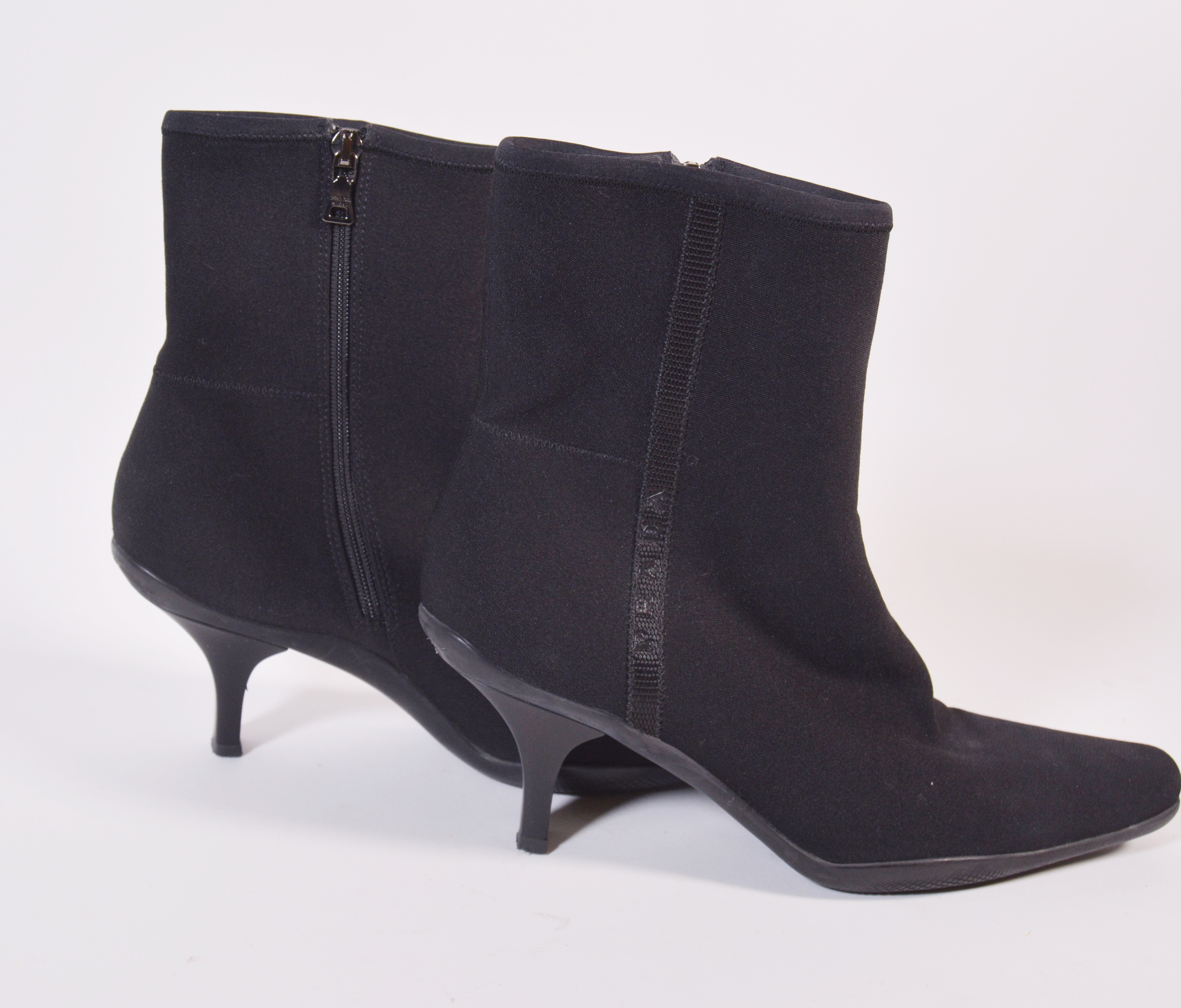 Prada Black Microfiber Boots