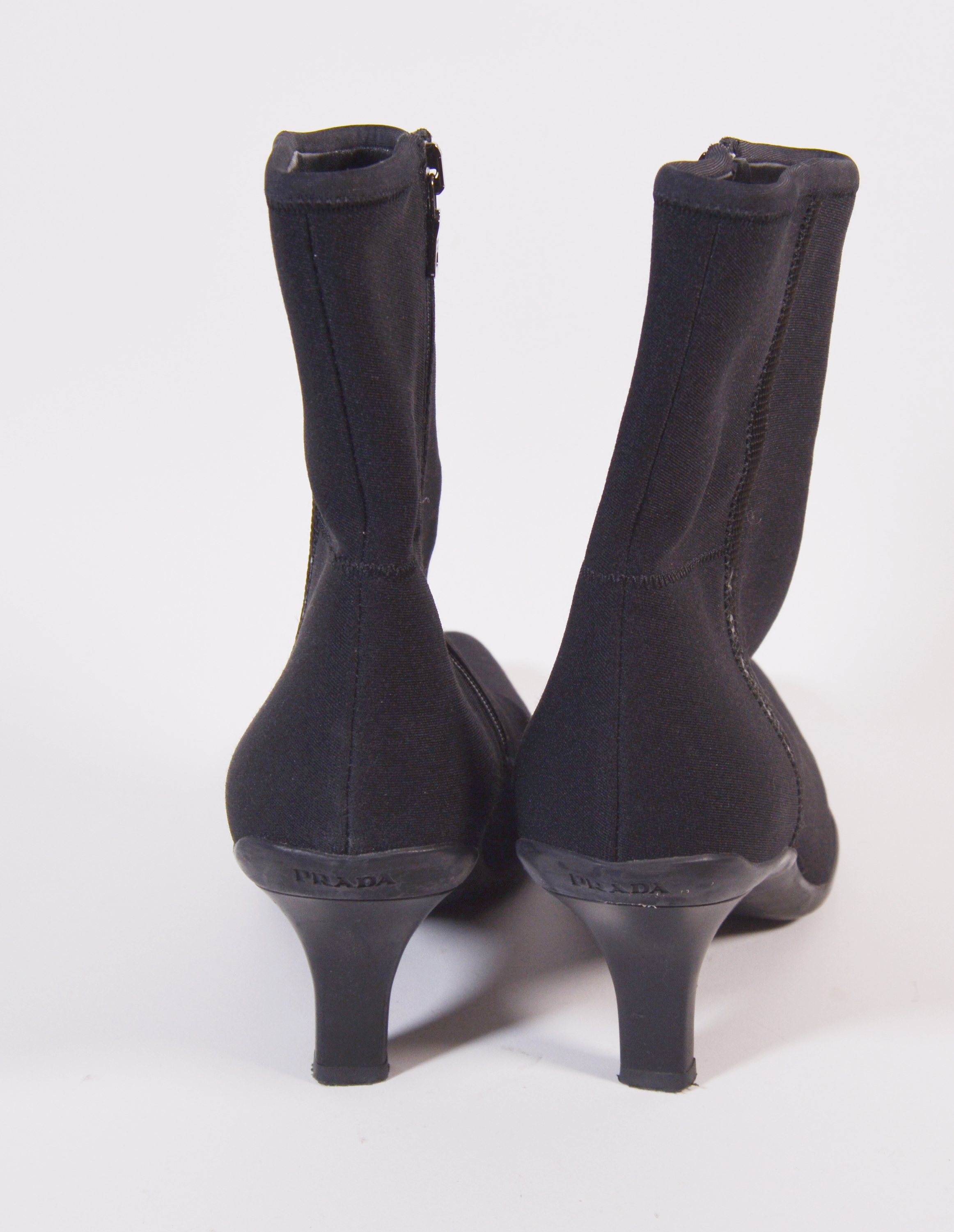 Prada Black Microfiber Boots