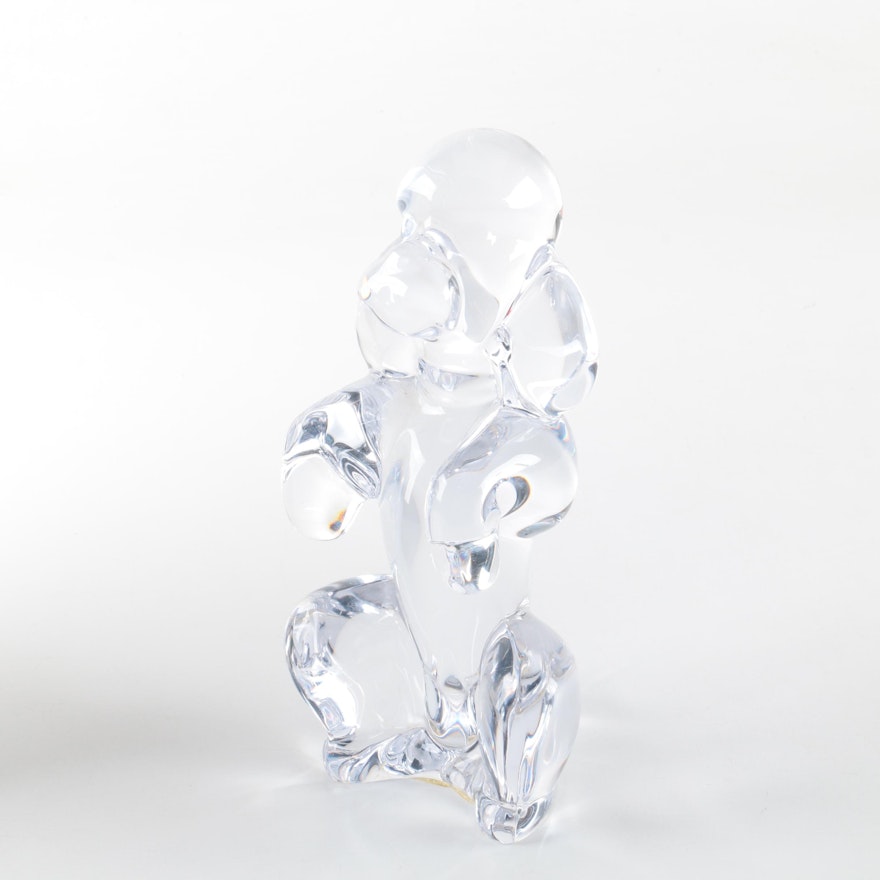 Sevres Crystal Poodle Figurine