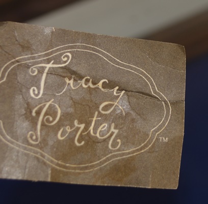 Bright Green Glass Table Lamp With Floral Shade by Tracy Porter