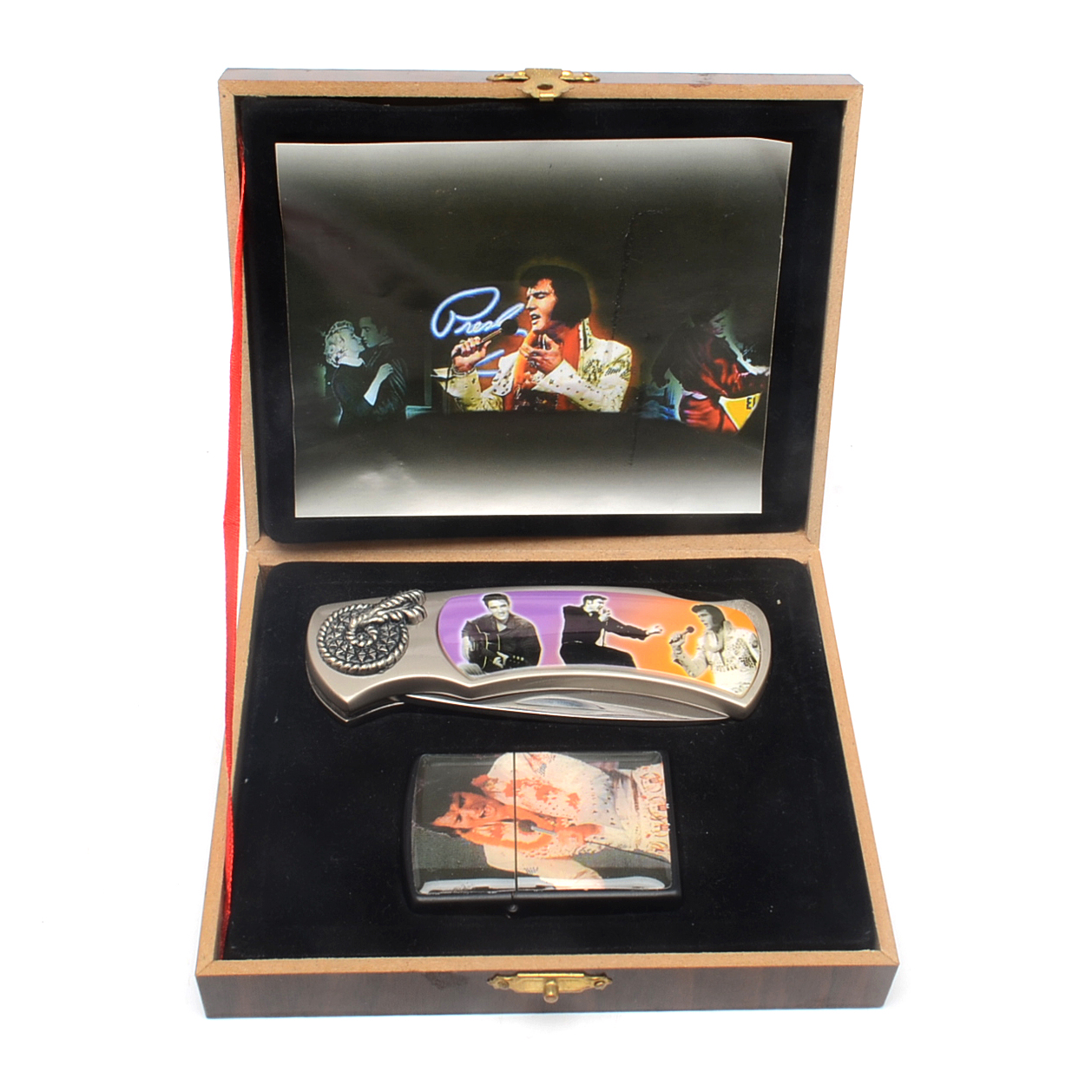 Collectible Elvis Knife and Lighter Set