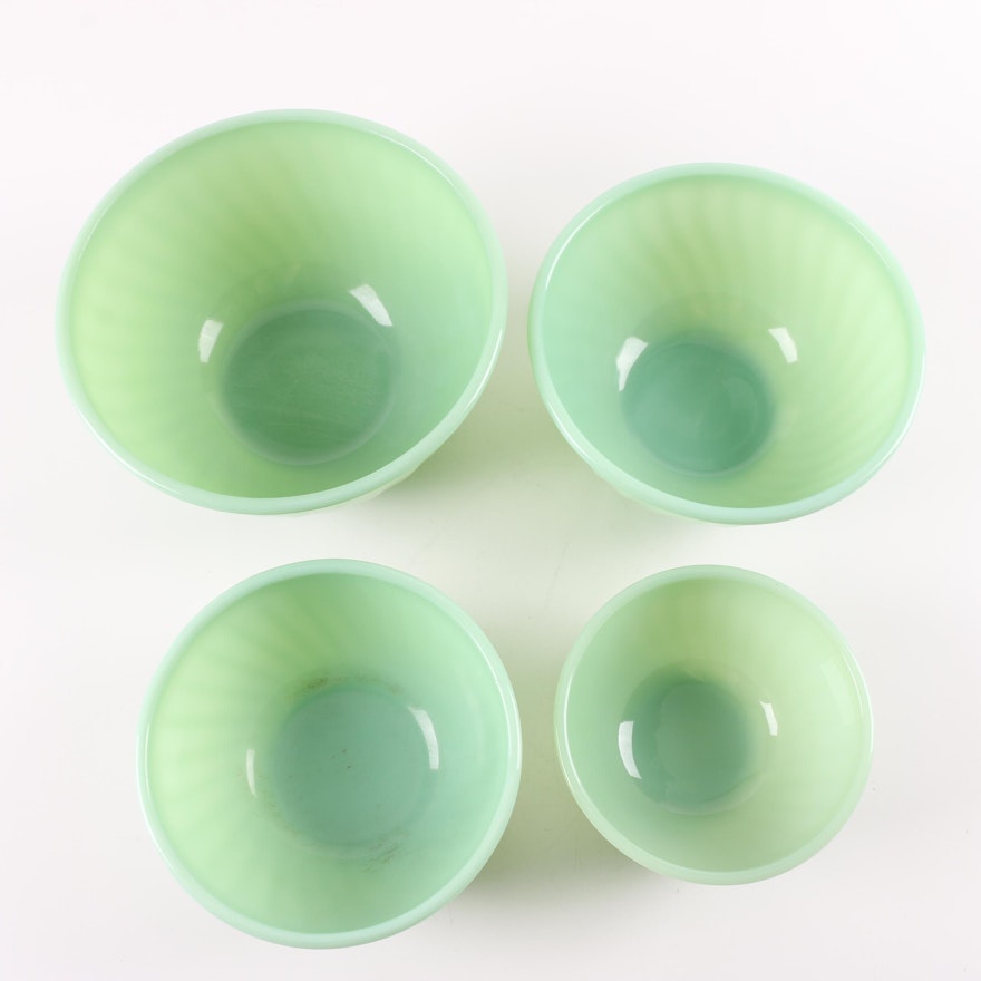 Anchor Hocking Fire-King "Jade-Ite" Nesting Mixing Bowls