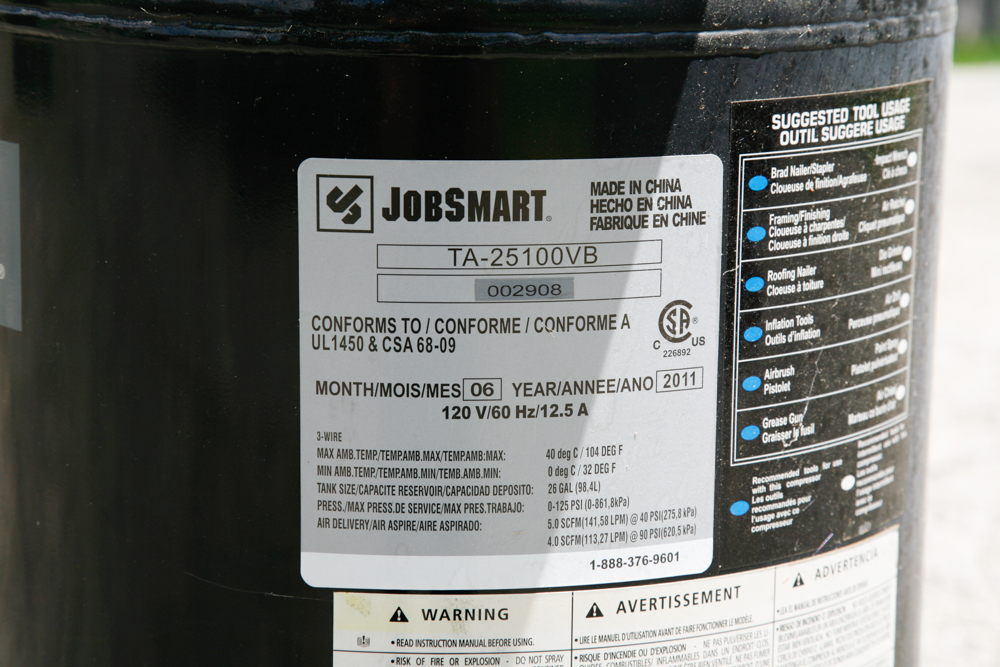 JobSmart 26-Gallon Air Compressor