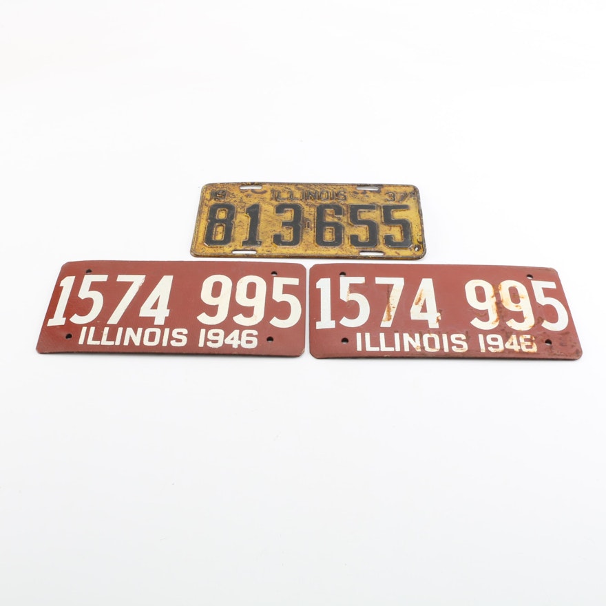 Illinois Automobile License Plates