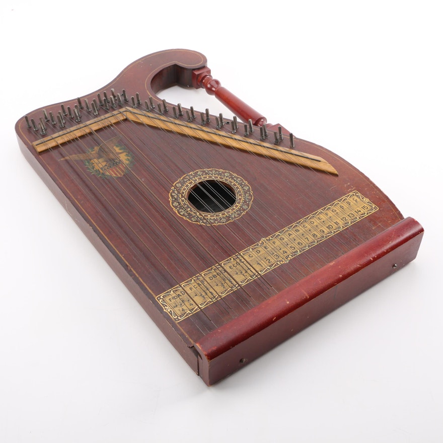 Vintage Alpine Zither by the International Music Corporation
