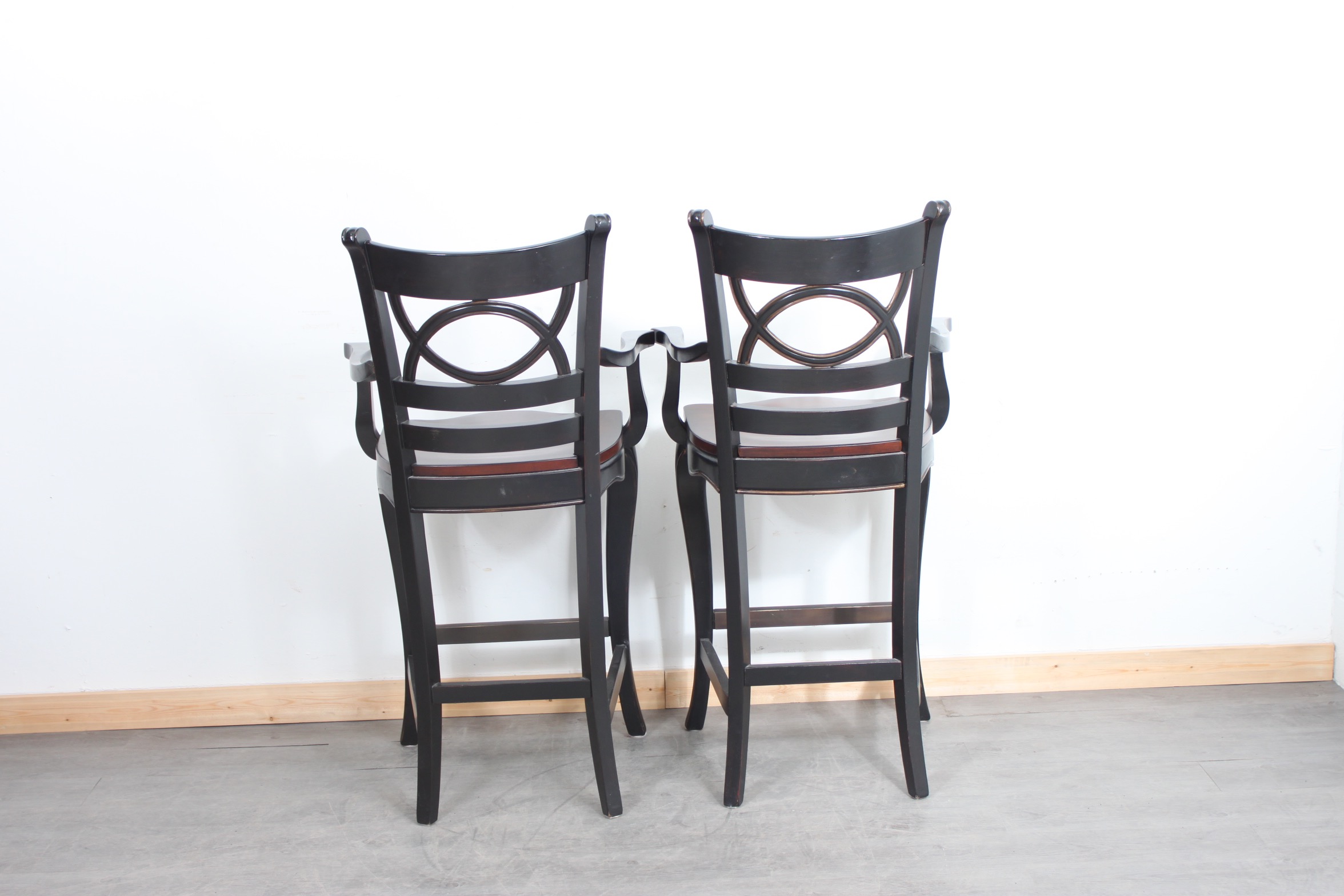 Pair of Wooden Barstools