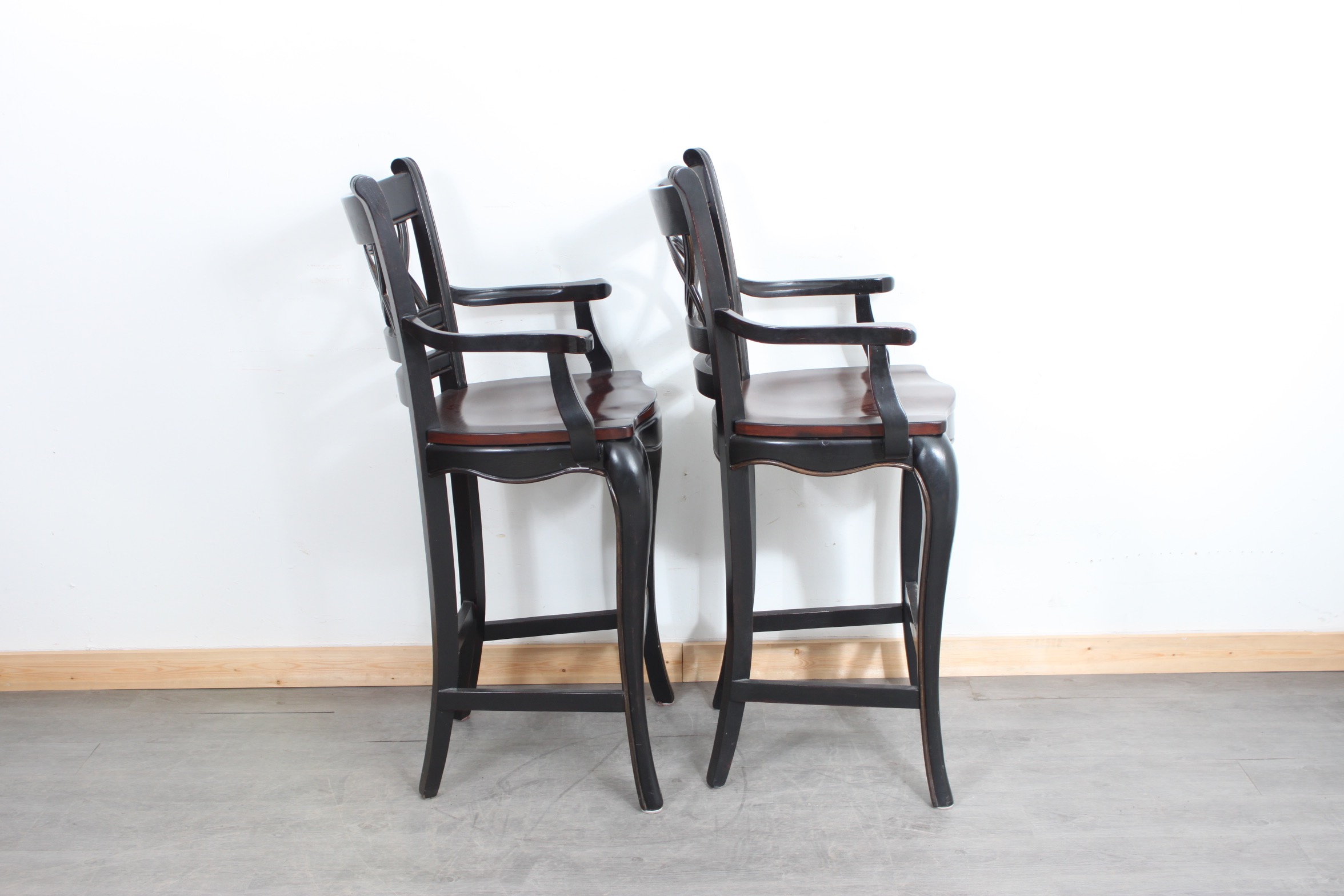 Pair of Wooden Barstools