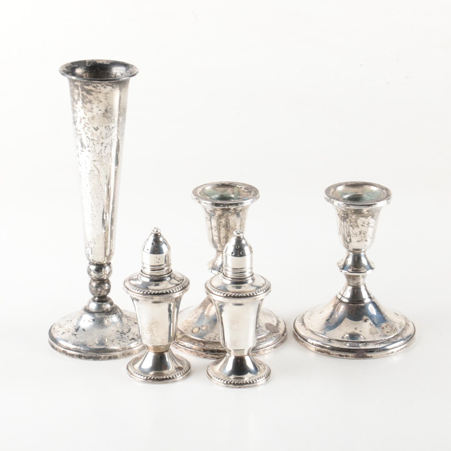 Towle and Other Weighted Sterling Silver Tableware and Decor