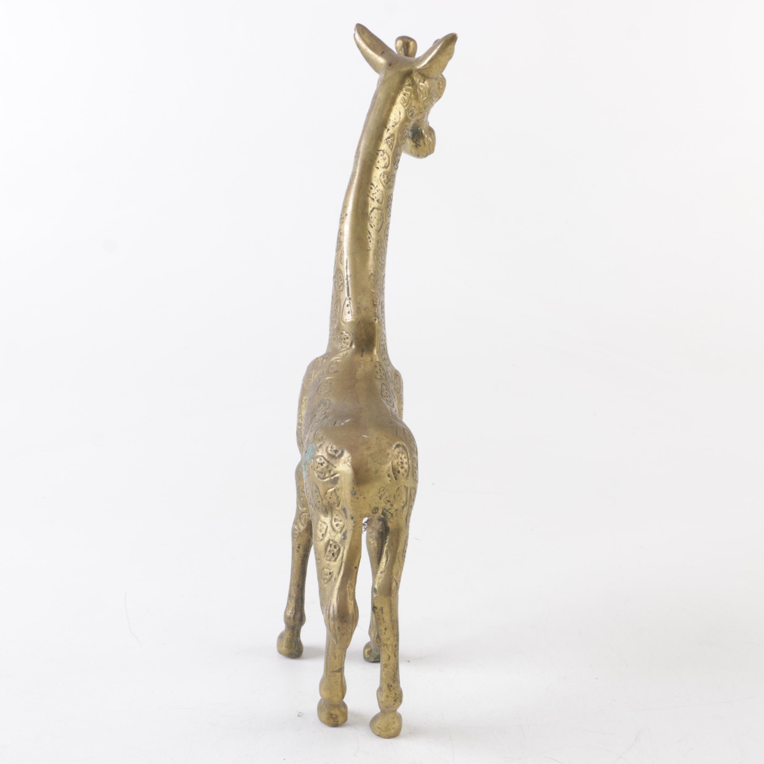 Brass Giraffe Figurine
