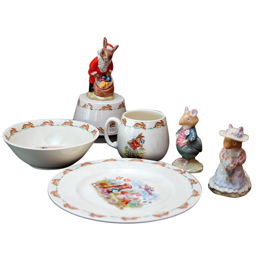 Royal Doulton Beatrice Potter Figurines and Child's Place Setting