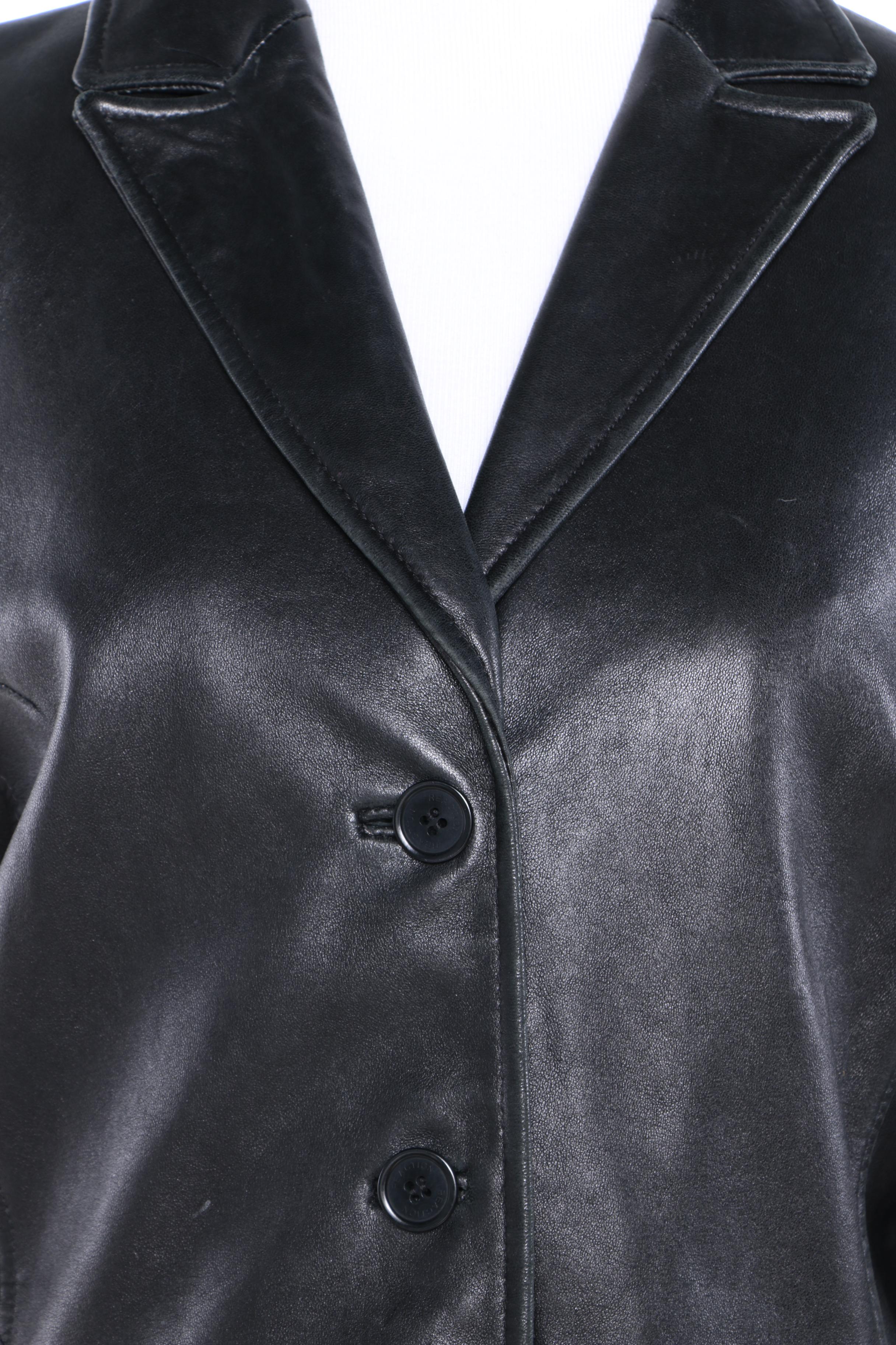 Women's Kenneth Cole Reaction Black Leather Jacket