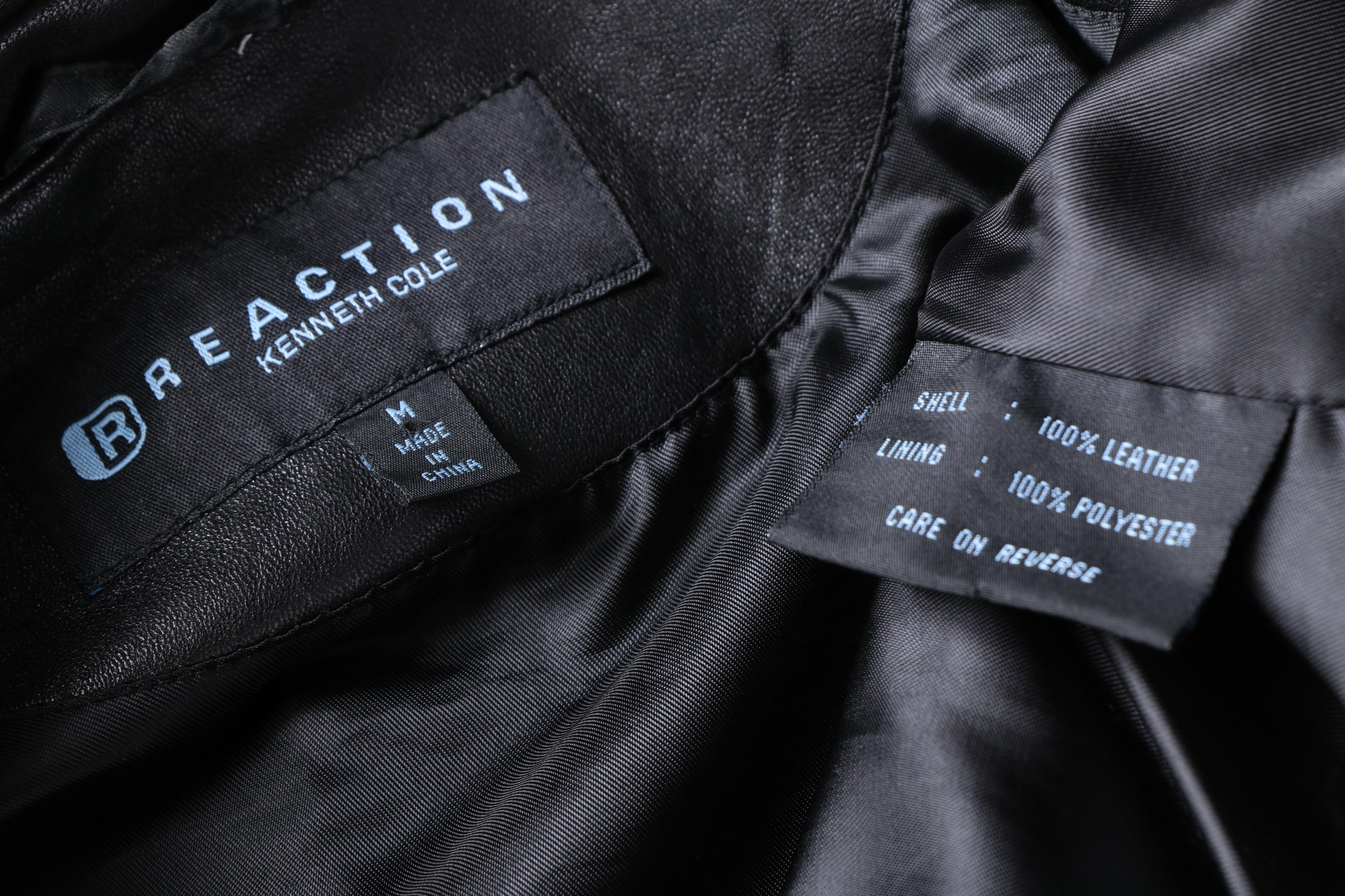 Women's Kenneth Cole Reaction Black Leather Jacket