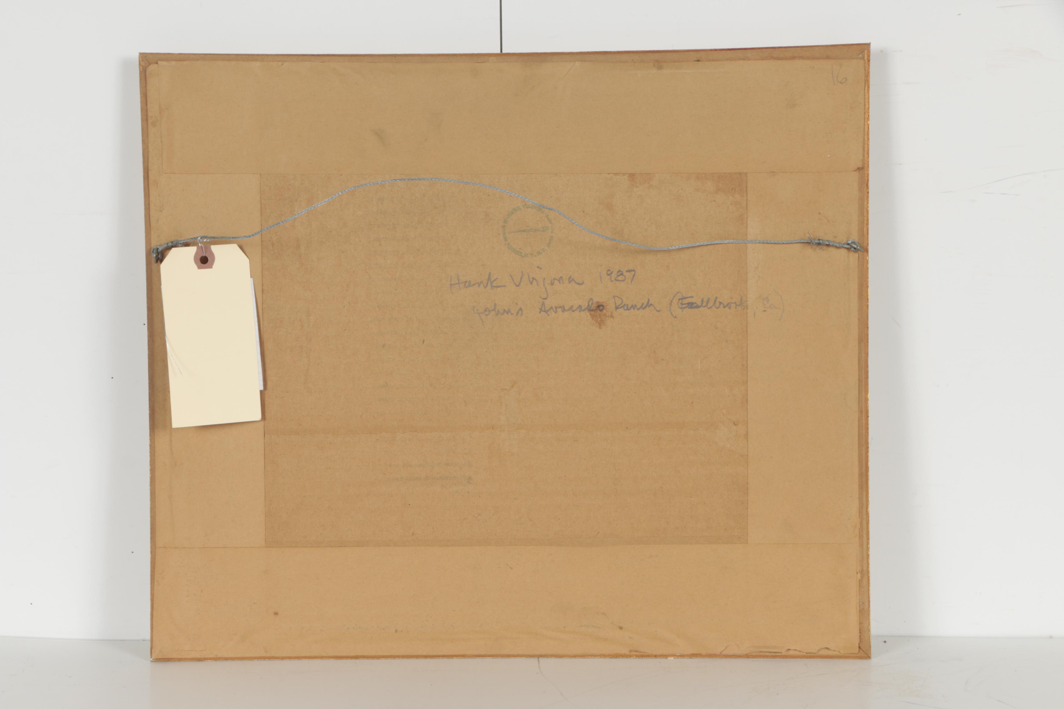 Hank Virgona 1987 Watercolor Painting "John's Avocado Ranch"