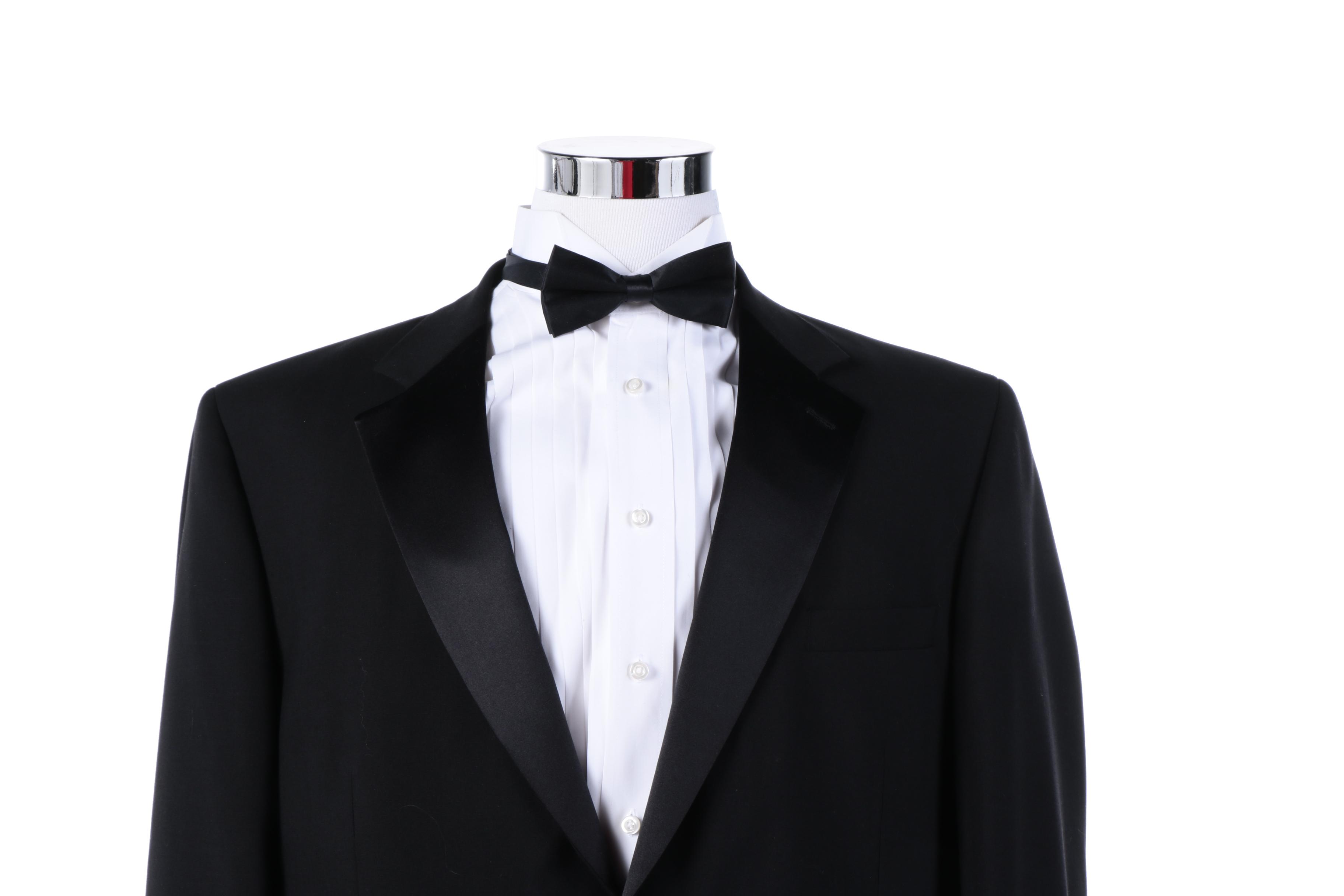 Men's Stafford Essentials Tuxedo and Formal Accessories