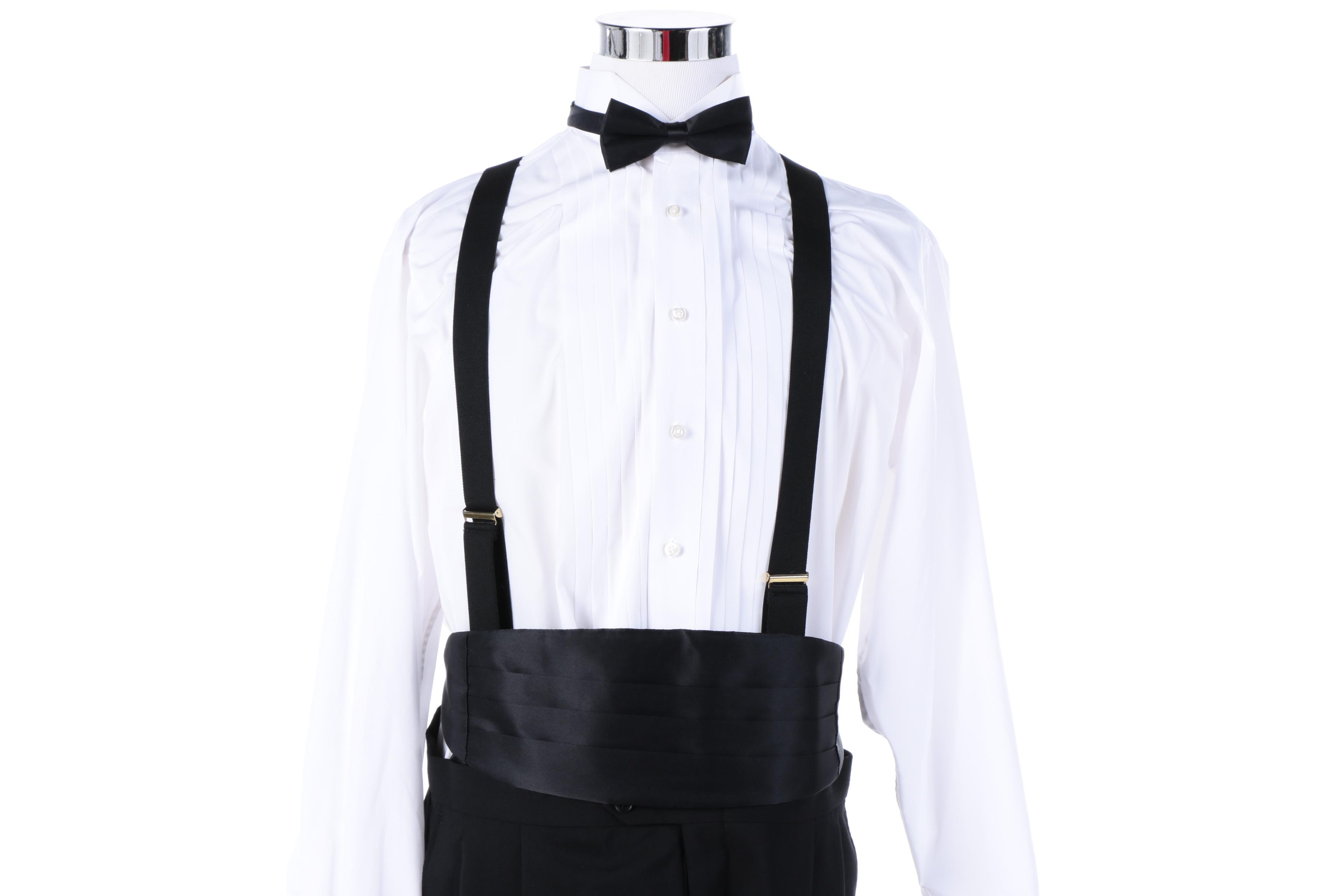 Men's Stafford Essentials Tuxedo and Formal Accessories