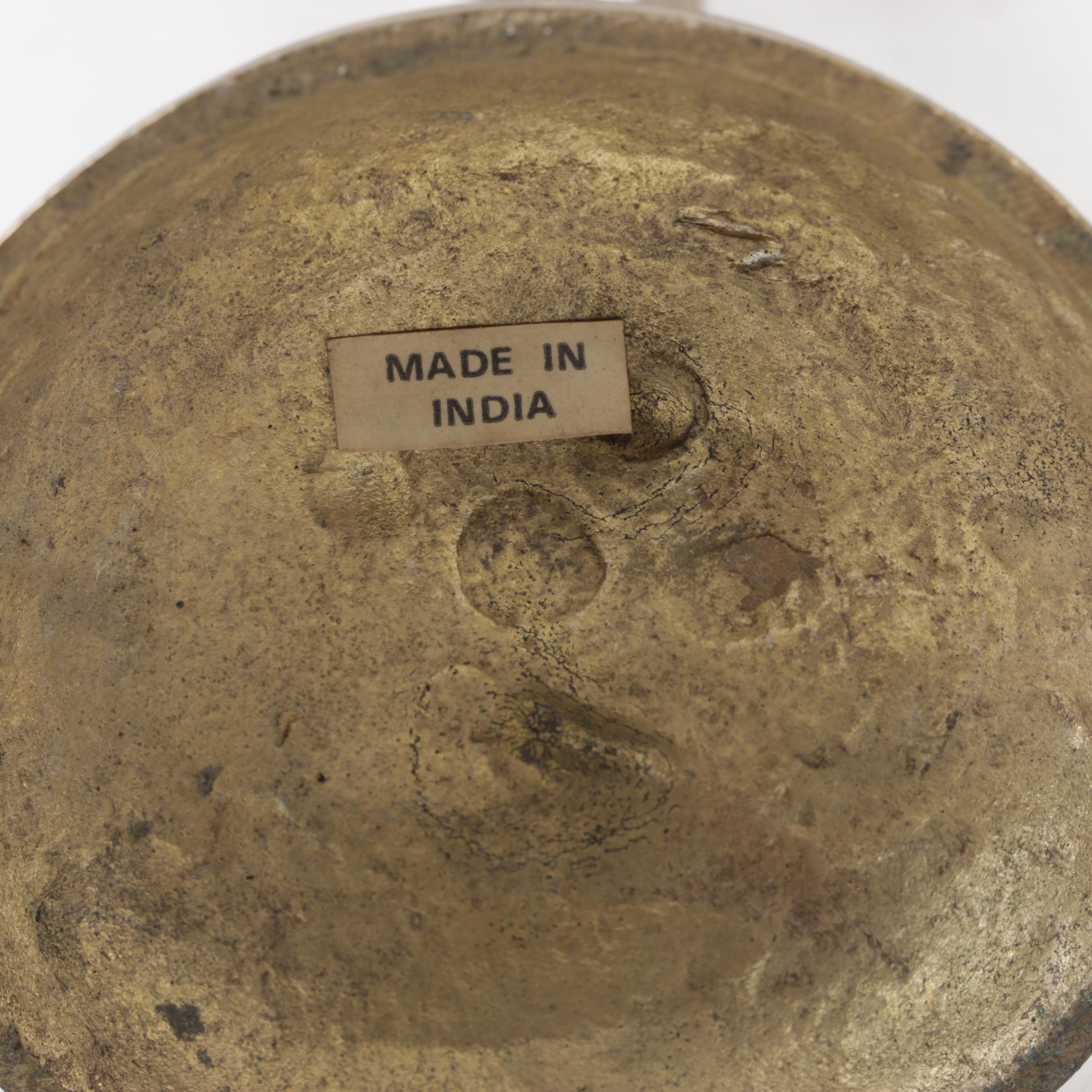 Indian Brass Crane Figurine