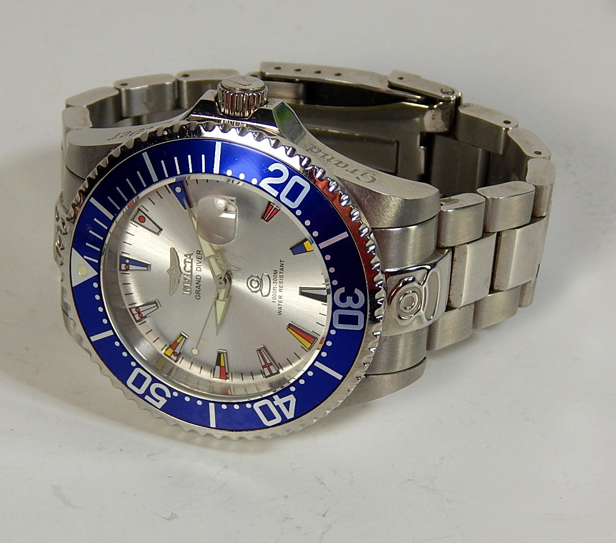Invicta Stainless Steel Grand Diver Watch 21324