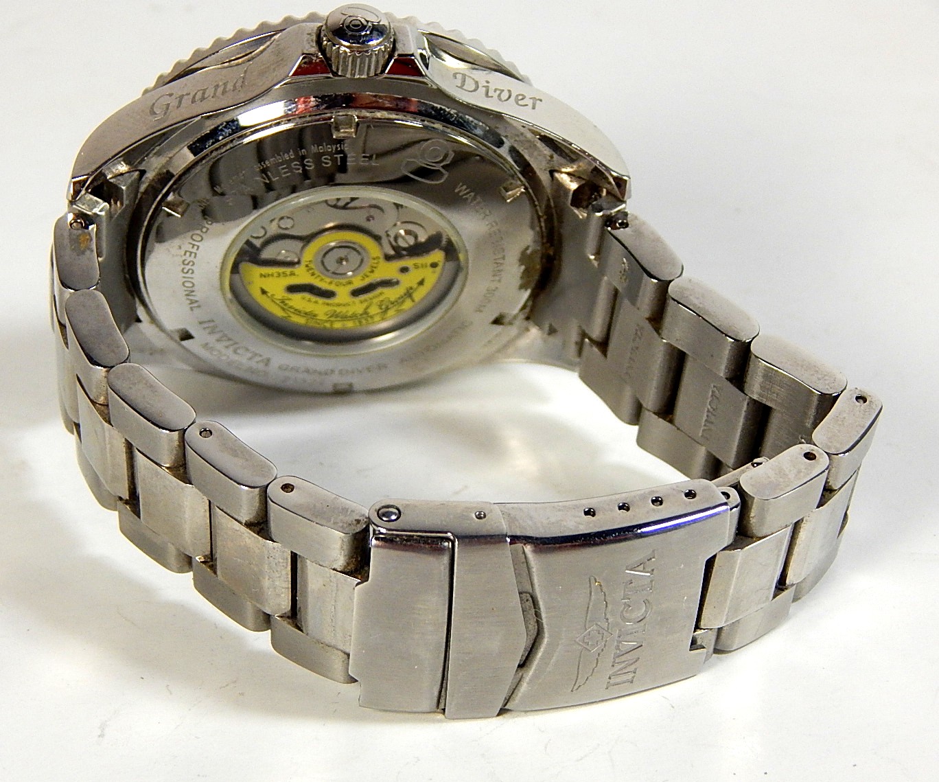 Invicta Stainless Steel Grand Diver Watch 21324