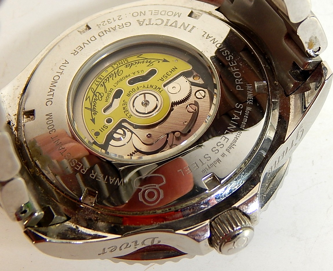 Invicta Stainless Steel Grand Diver Watch 21324