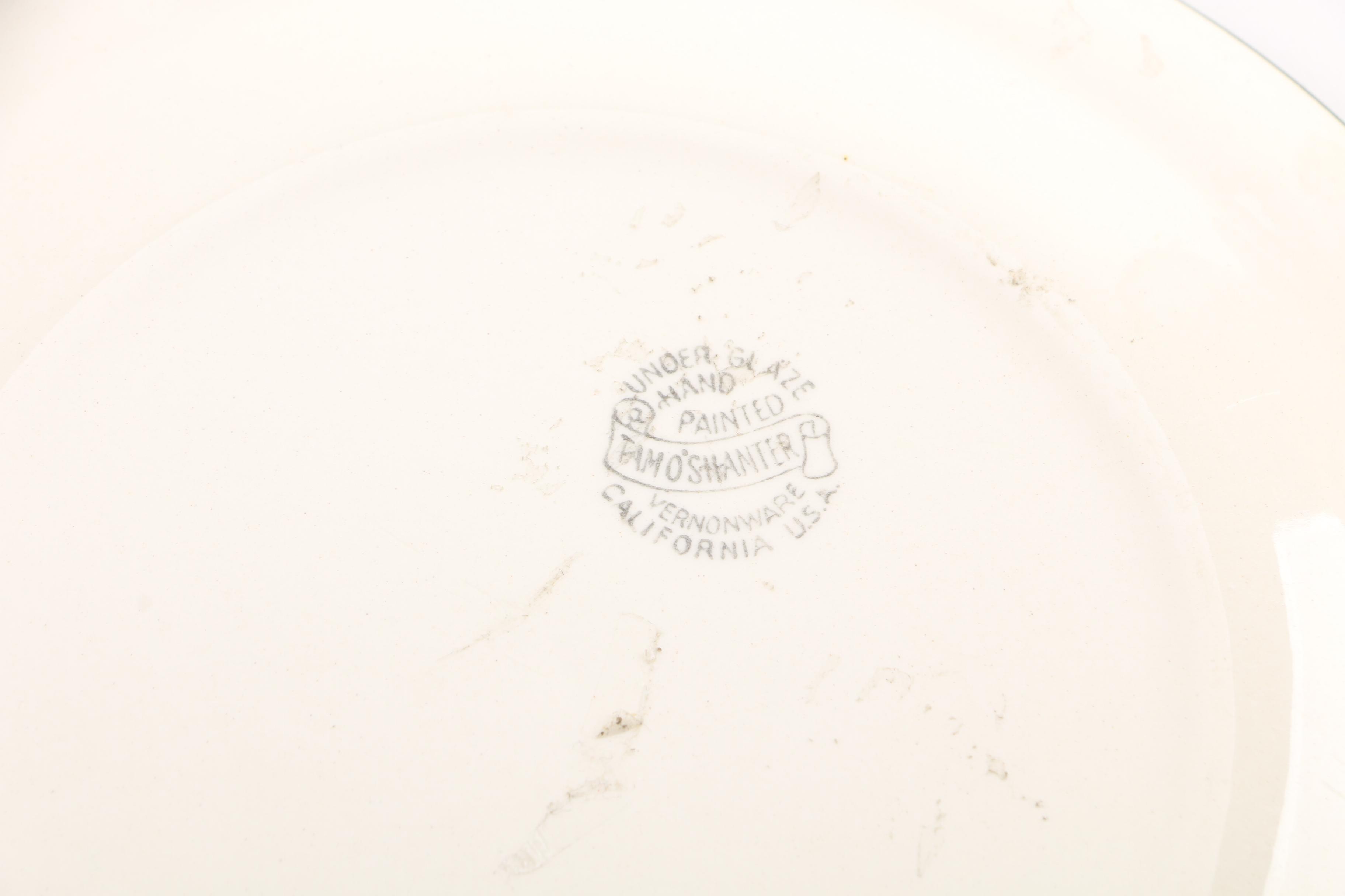 Vernon Ware "Tam O'Shanter" Dinnerware