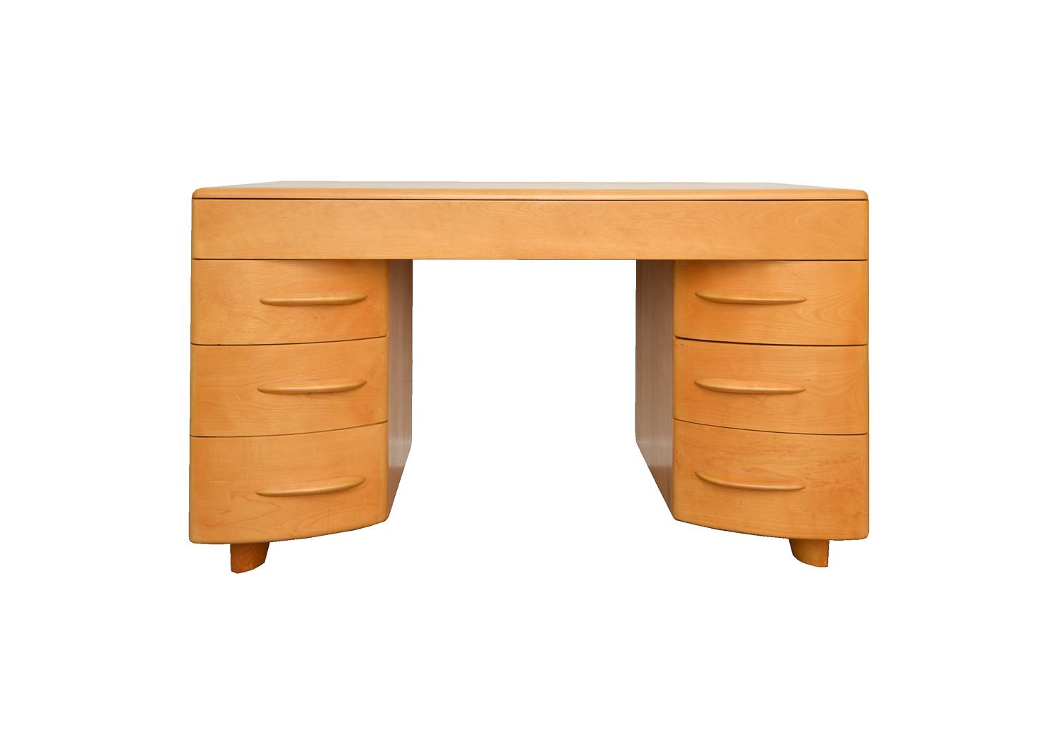 Mid Century Modern Heywood-Wakefield Maple Kneehole Desk
