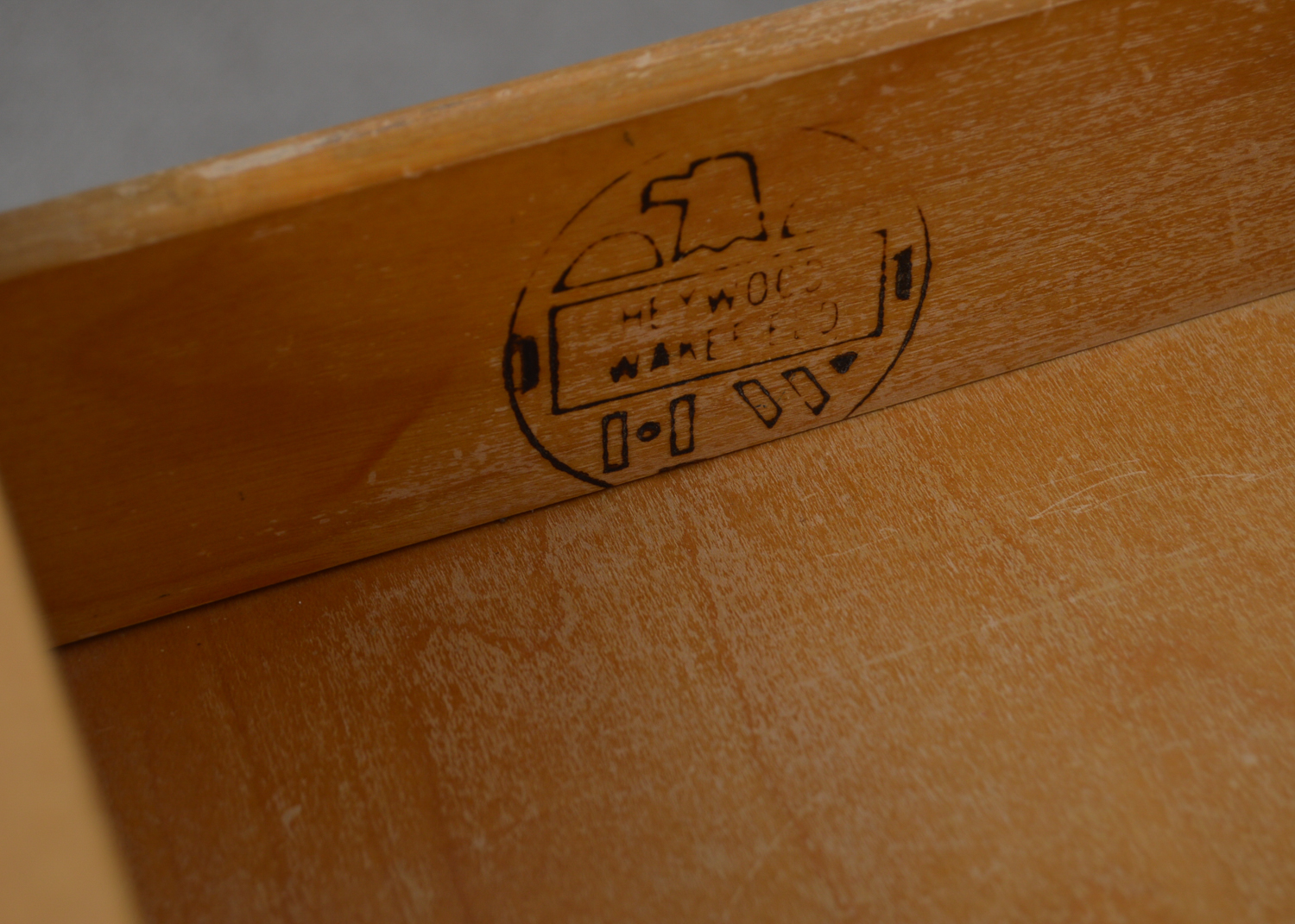 Mid Century Modern Heywood-Wakefield Maple Kneehole Desk