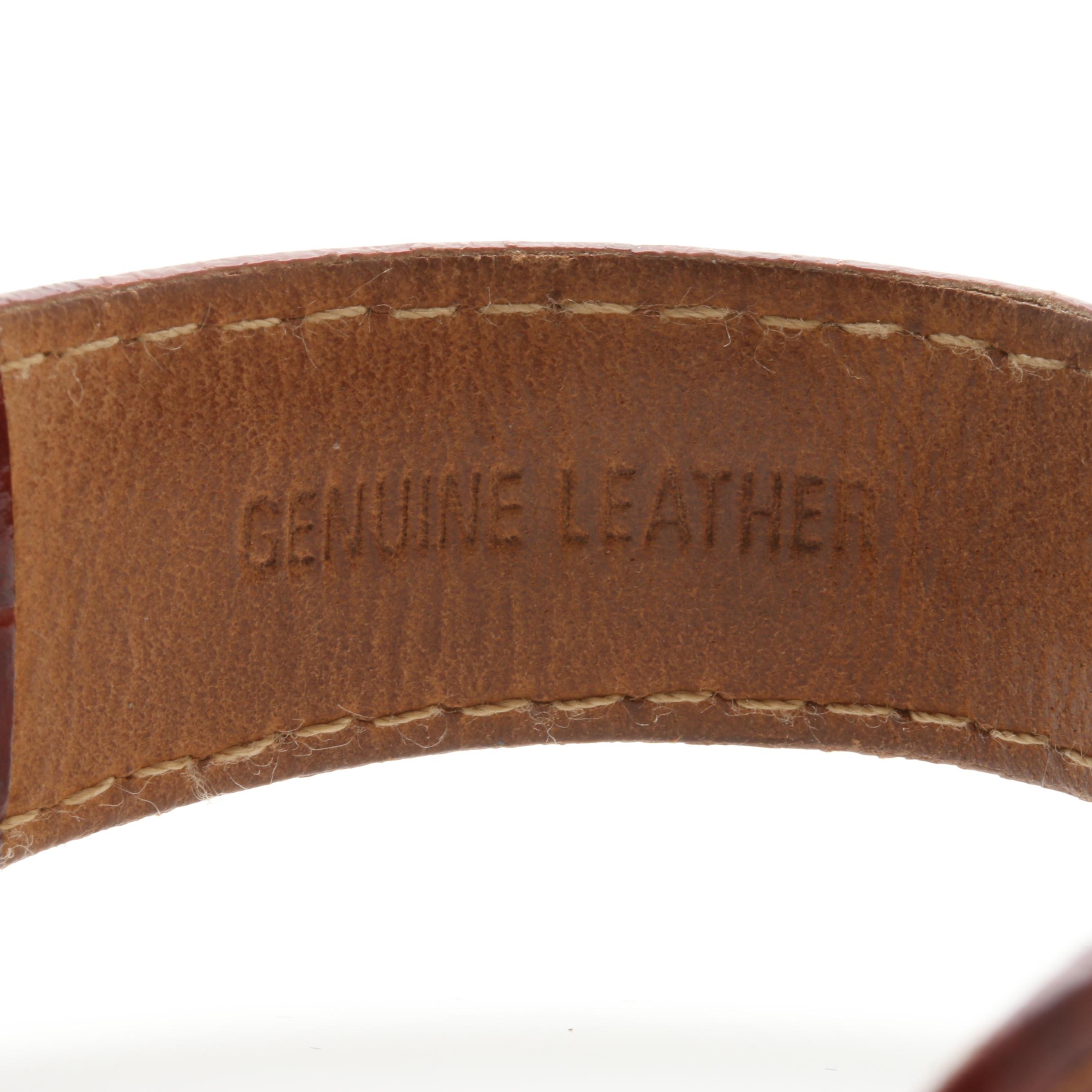 Rotary Elite Reverso Stainless Steel and Leather Analog Watch