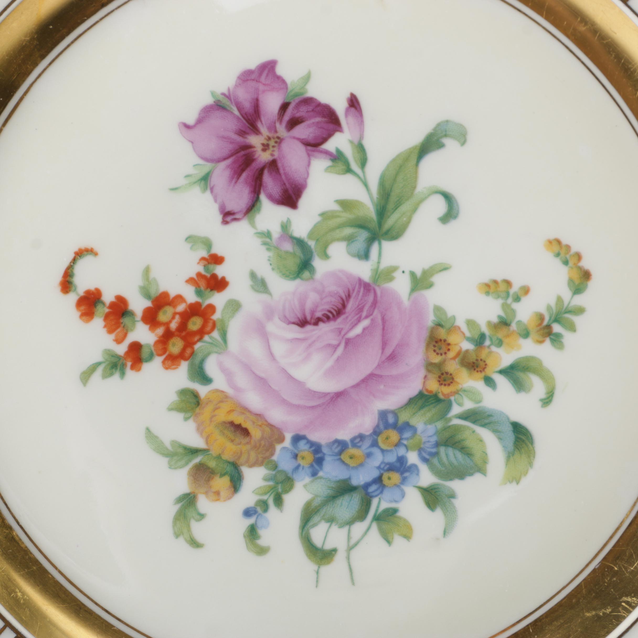 Black Knight Czech Porcelain Plates