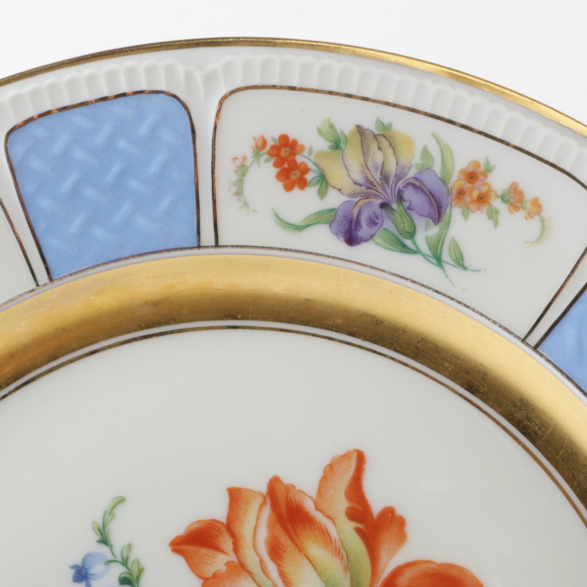 Black Knight Czech Porcelain Plates