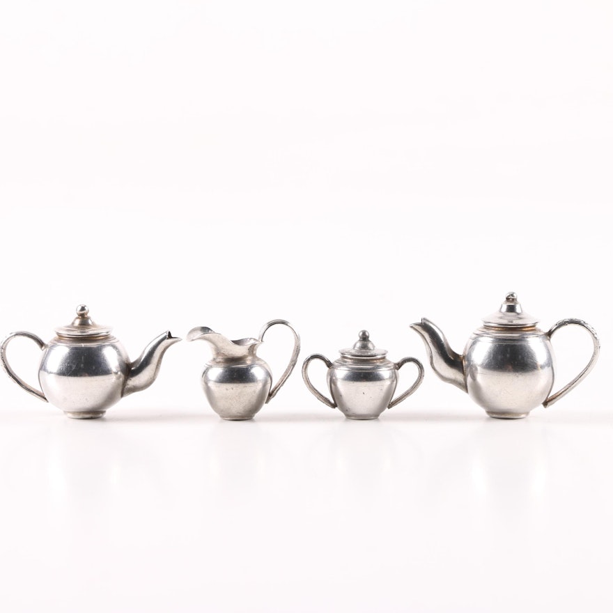 900 Silver Miniature Tea Service