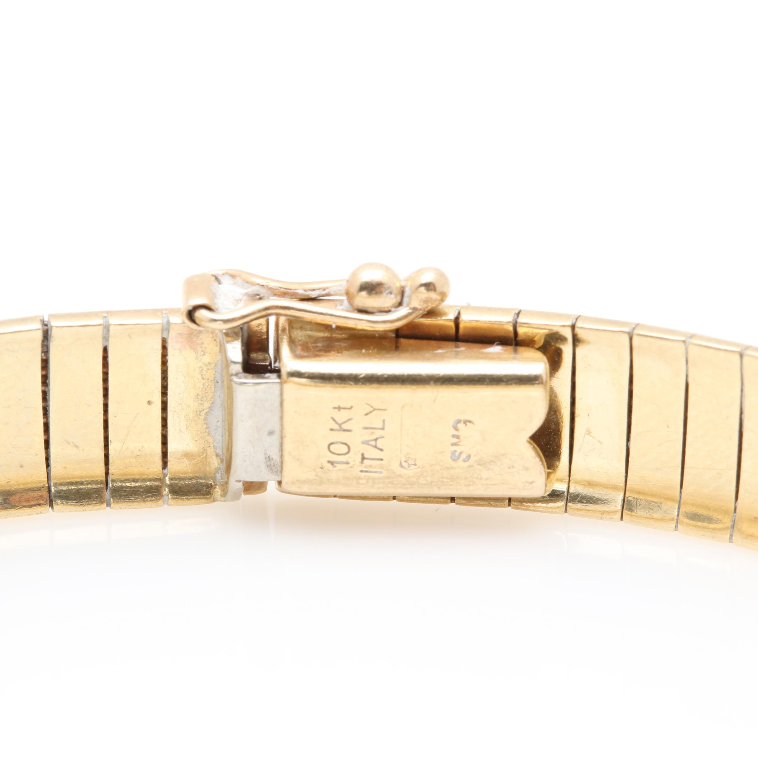 10K Yellow Gold Omega Bracelet