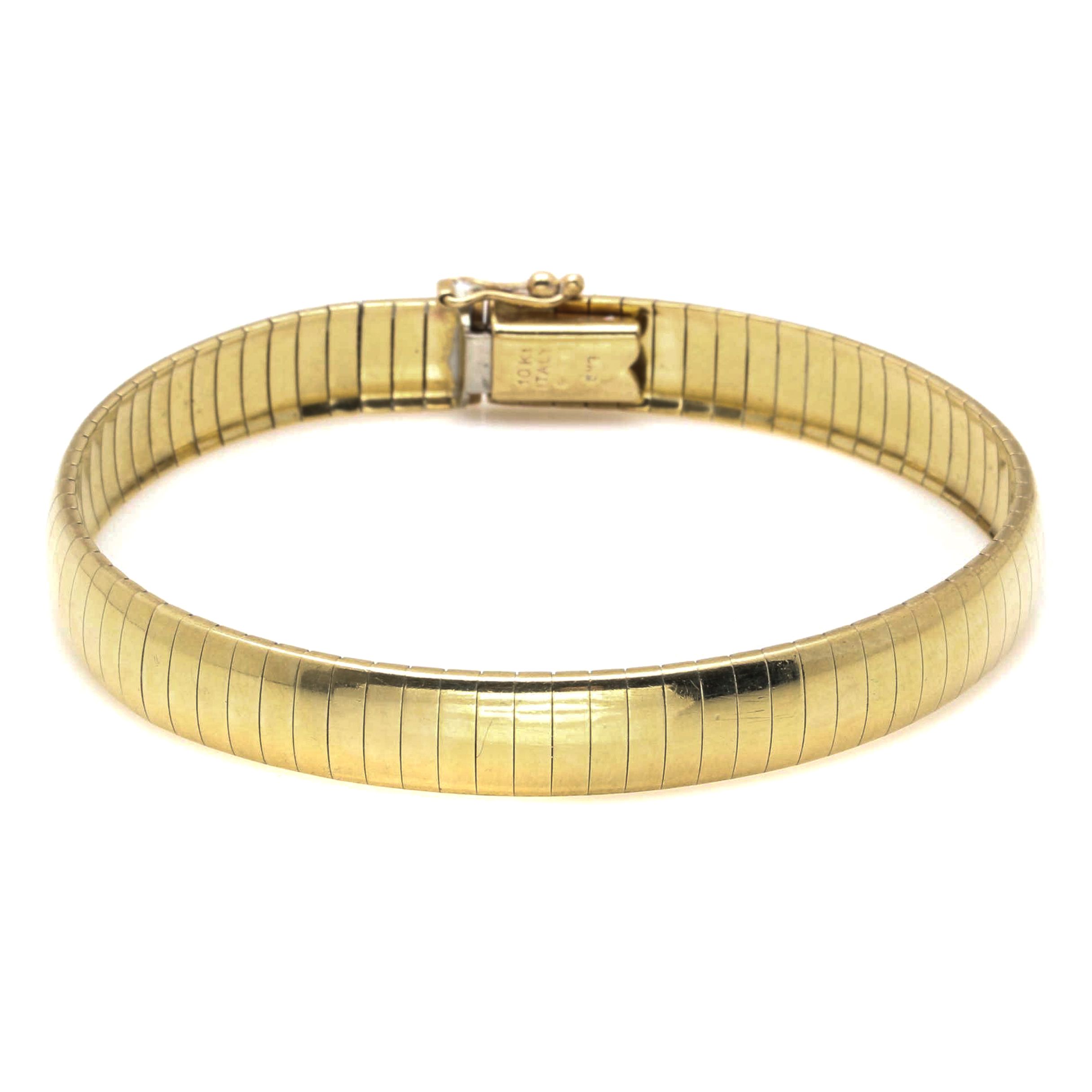 10K Yellow Gold Omega Bracelet