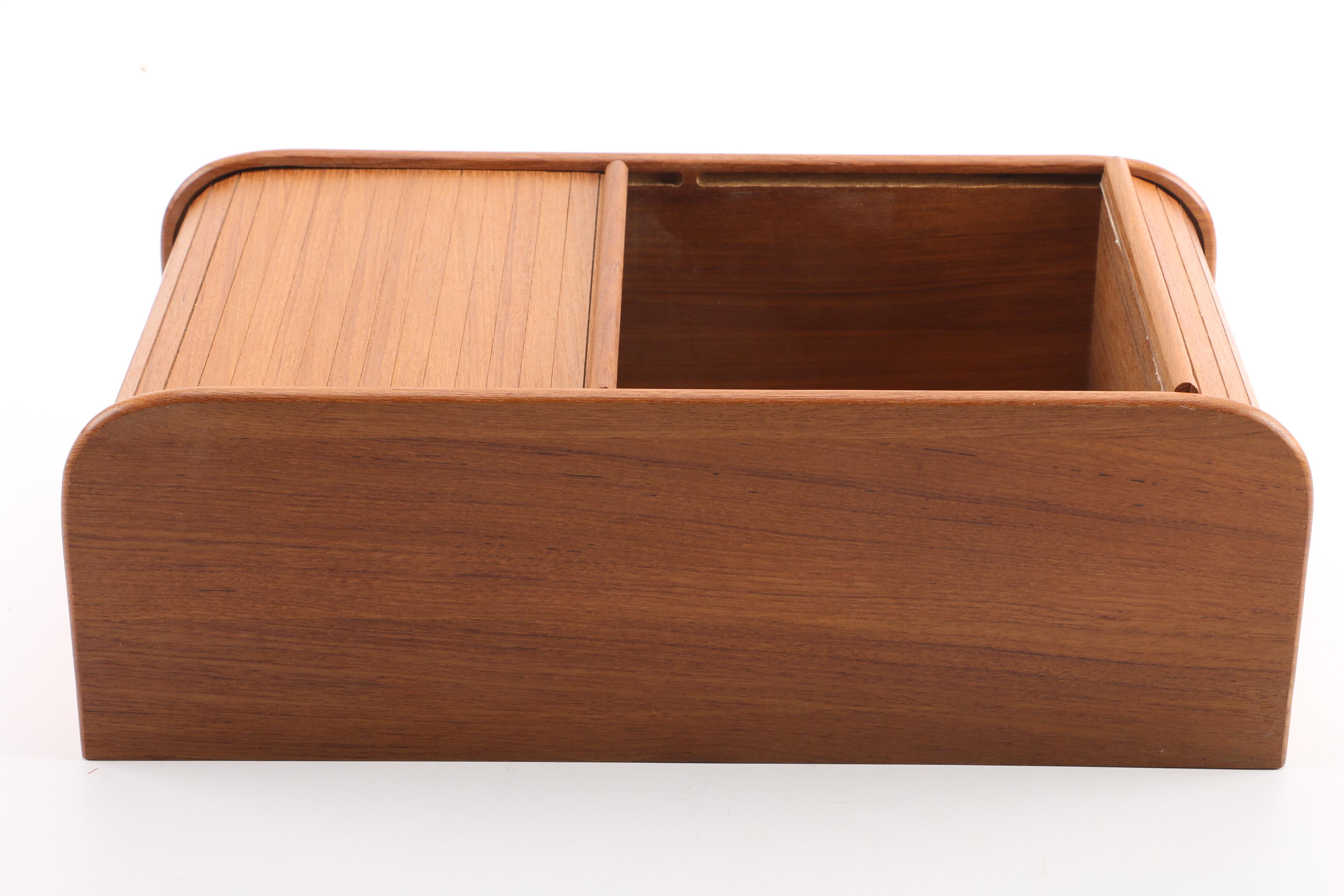 Tambour Door Storage Hutch in a Blond Finished Wood