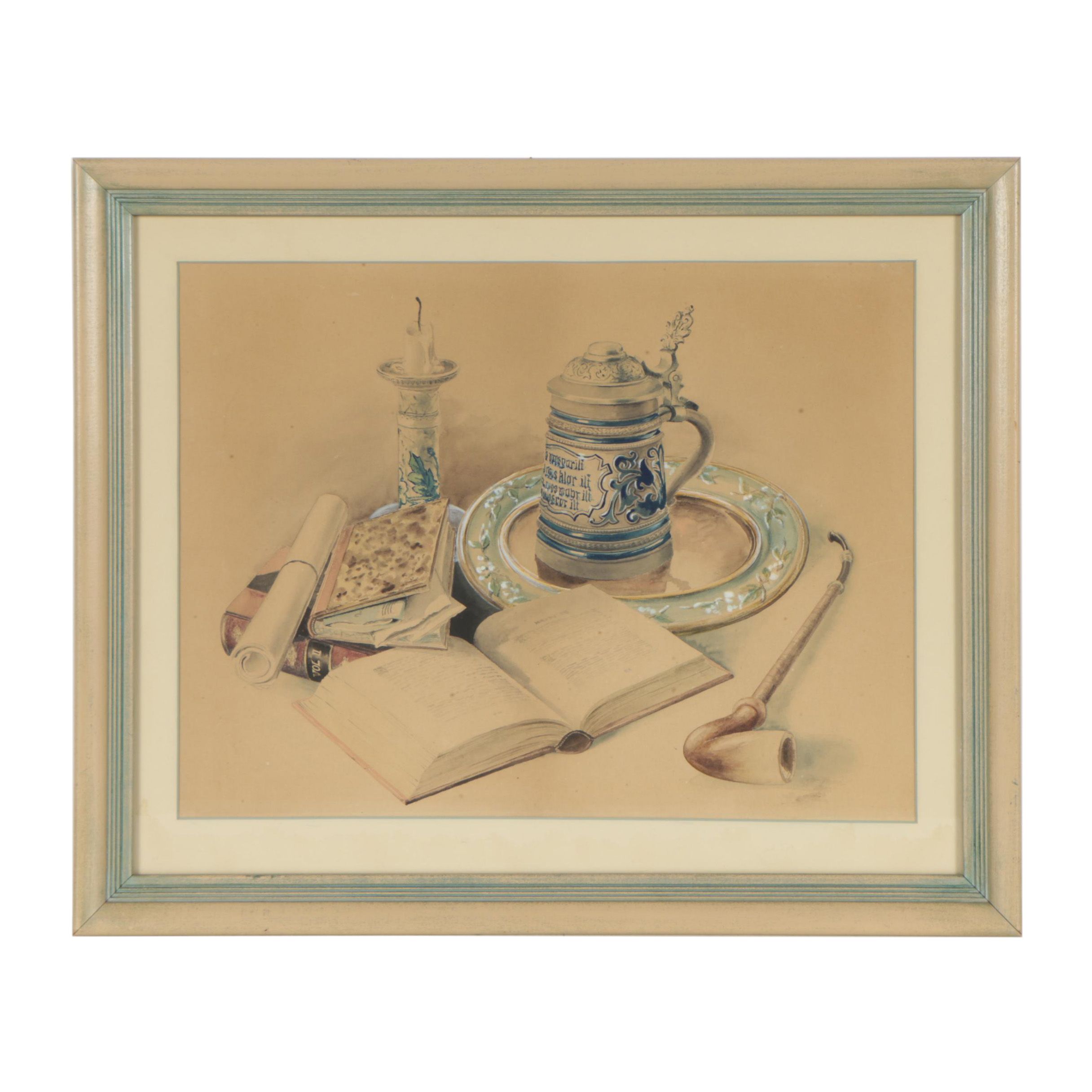 Watercolor Painting of a Still Life