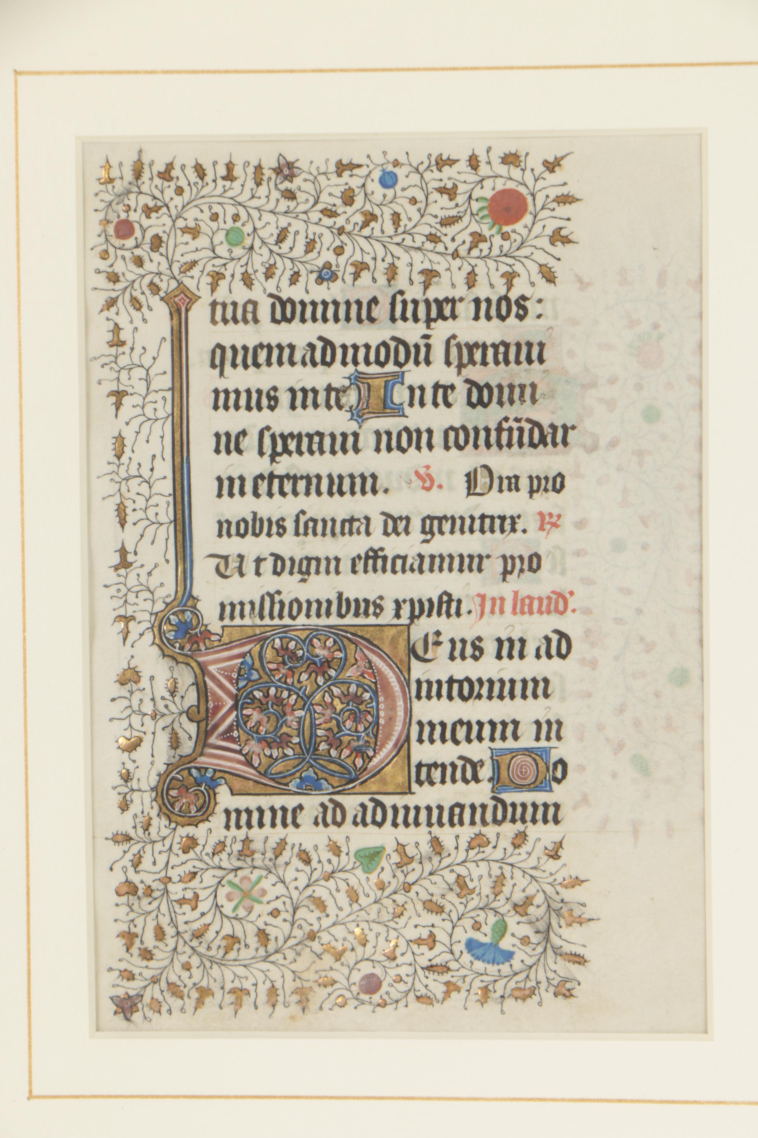 15th Century Illuminated Manuscript Pages