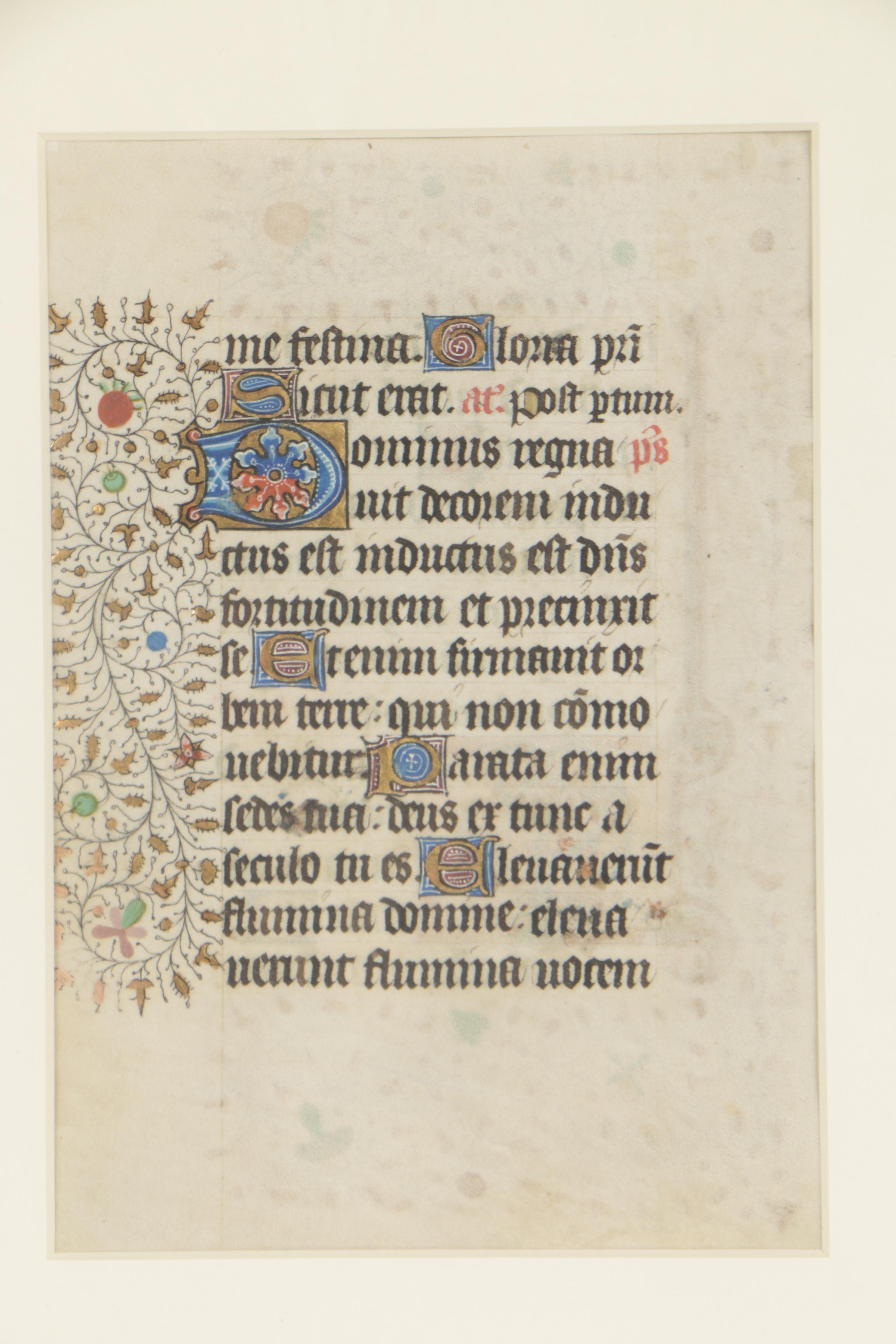 15th Century Illuminated Manuscript Pages