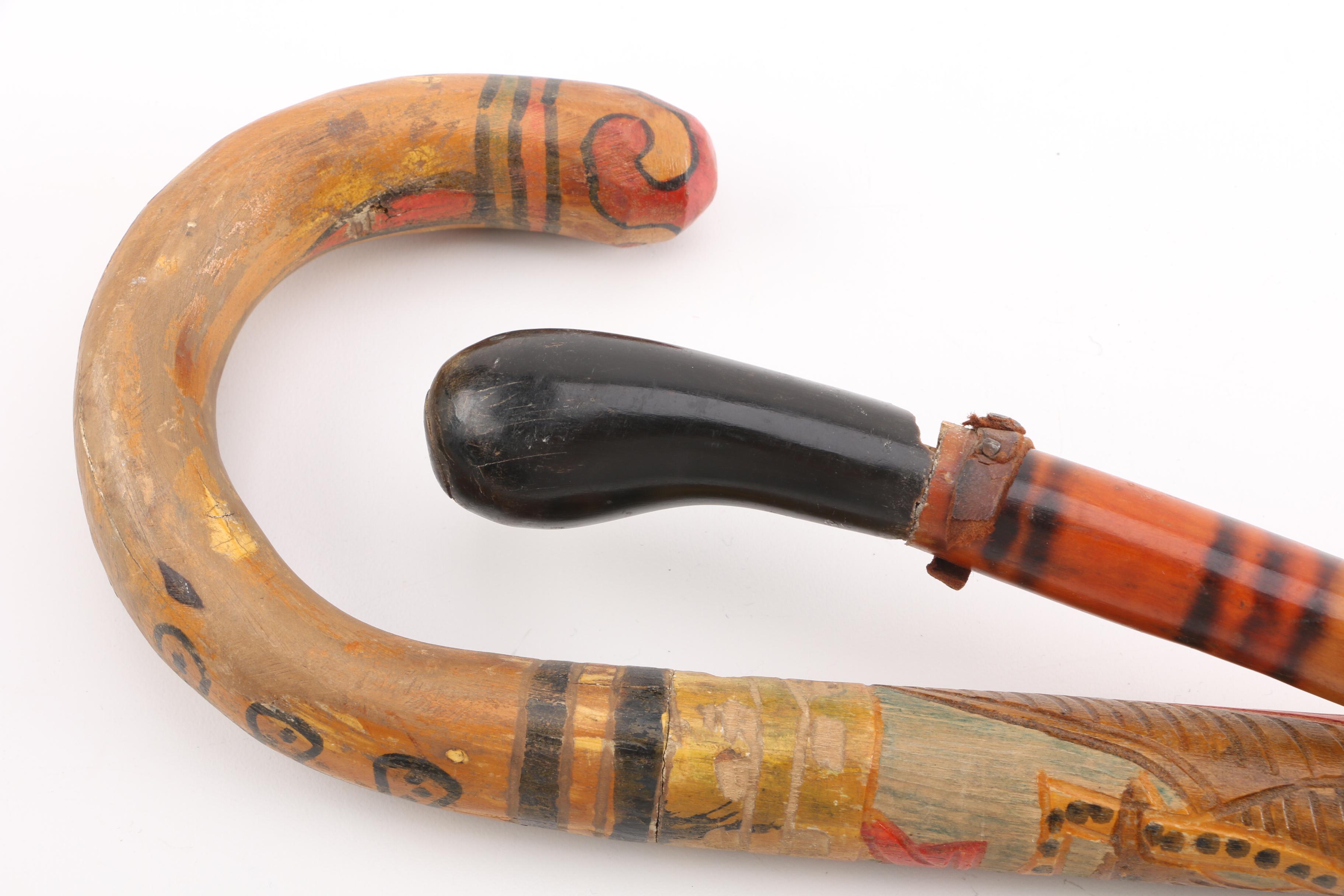 Carved Cane and Walking Stick