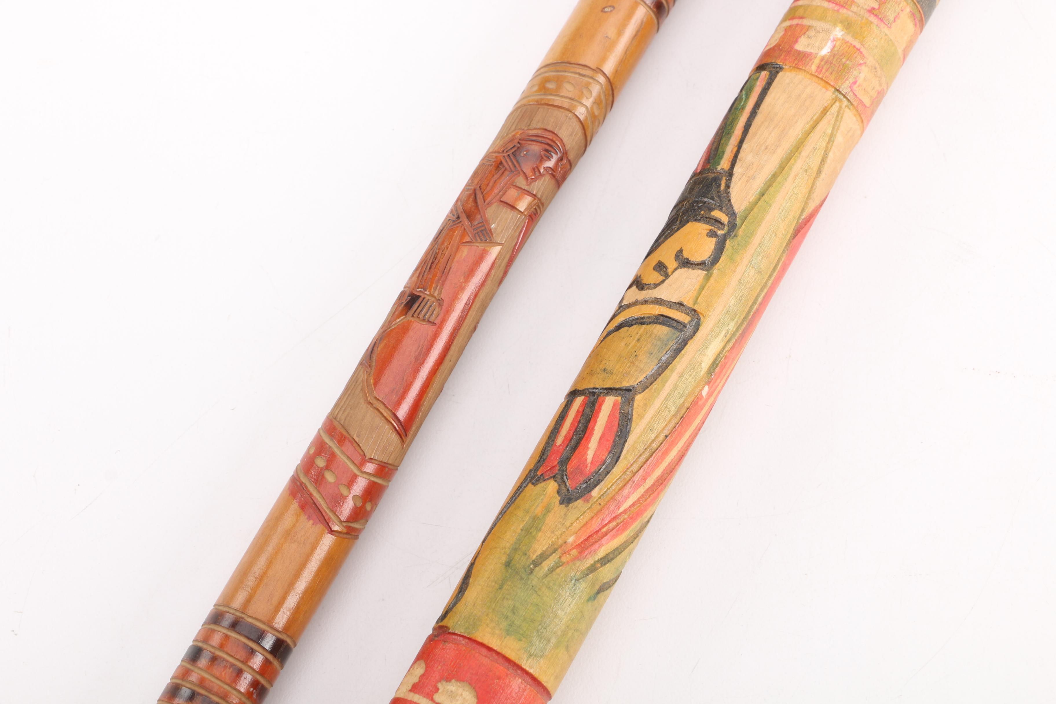 Carved Cane and Walking Stick