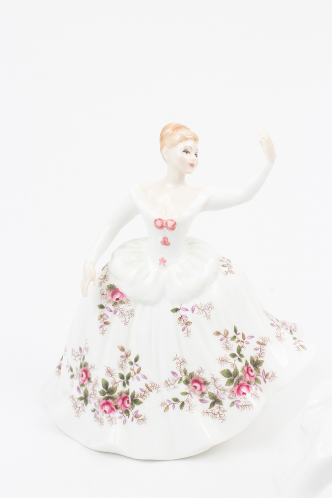 Royal Doulton Porcelain Figurines "My Love", "Kate", and "Shirley"