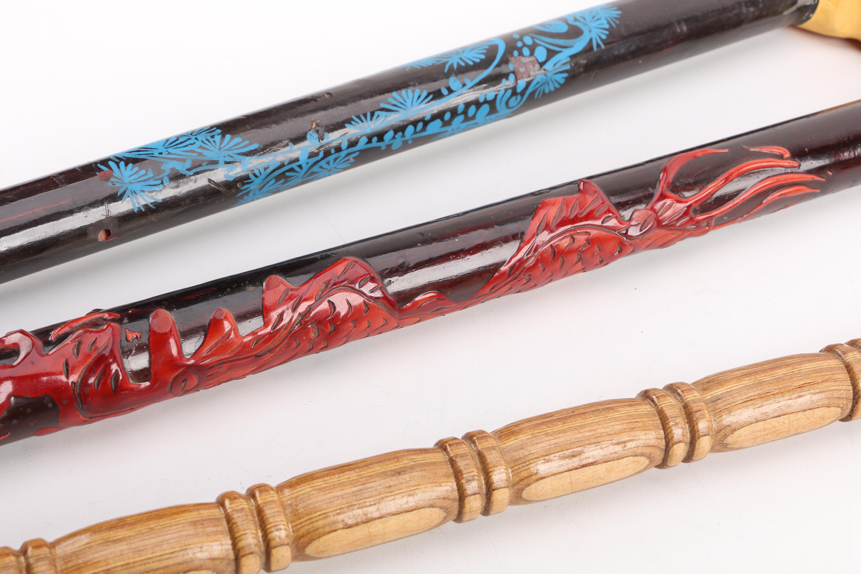 Canes with Carved Animal Handles