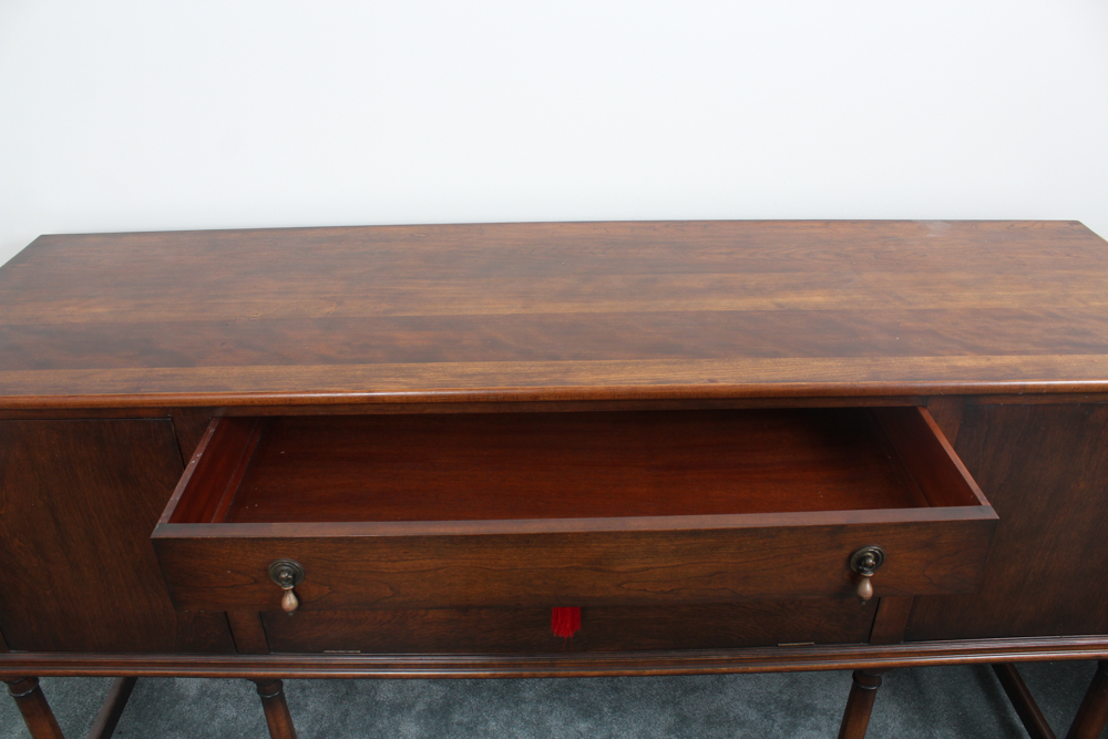 Vintage William & Mary Revival Walnut Sideboard