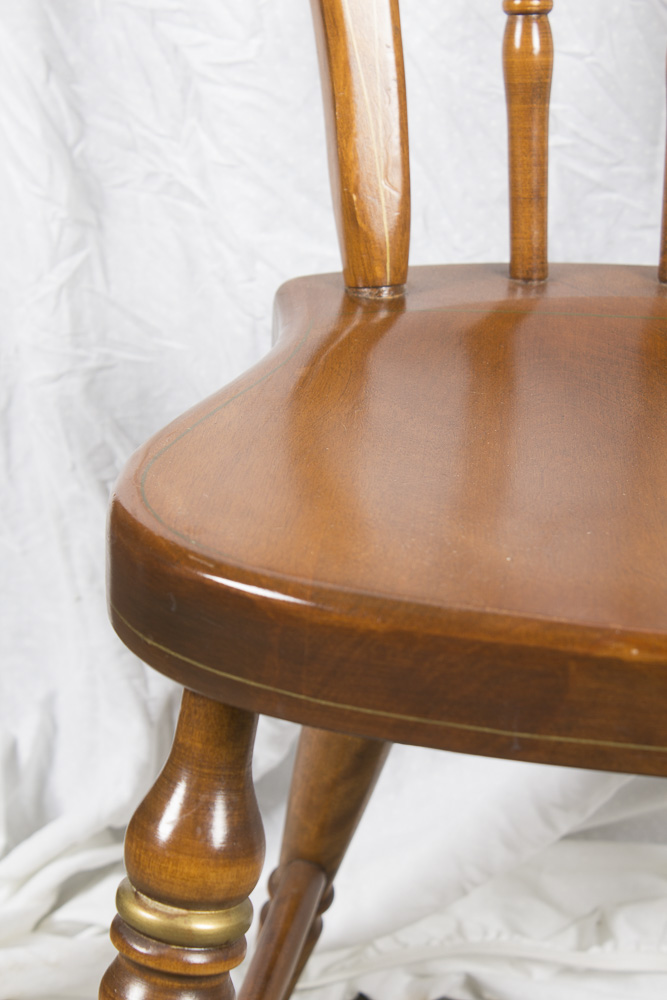 Set of Four Windsor Style Painted Chairs