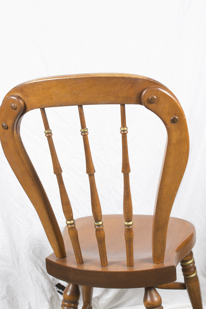 Set of Four Windsor Style Painted Chairs