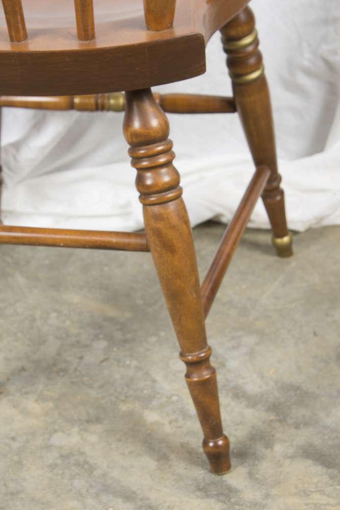 Set of Four Windsor Style Painted Chairs