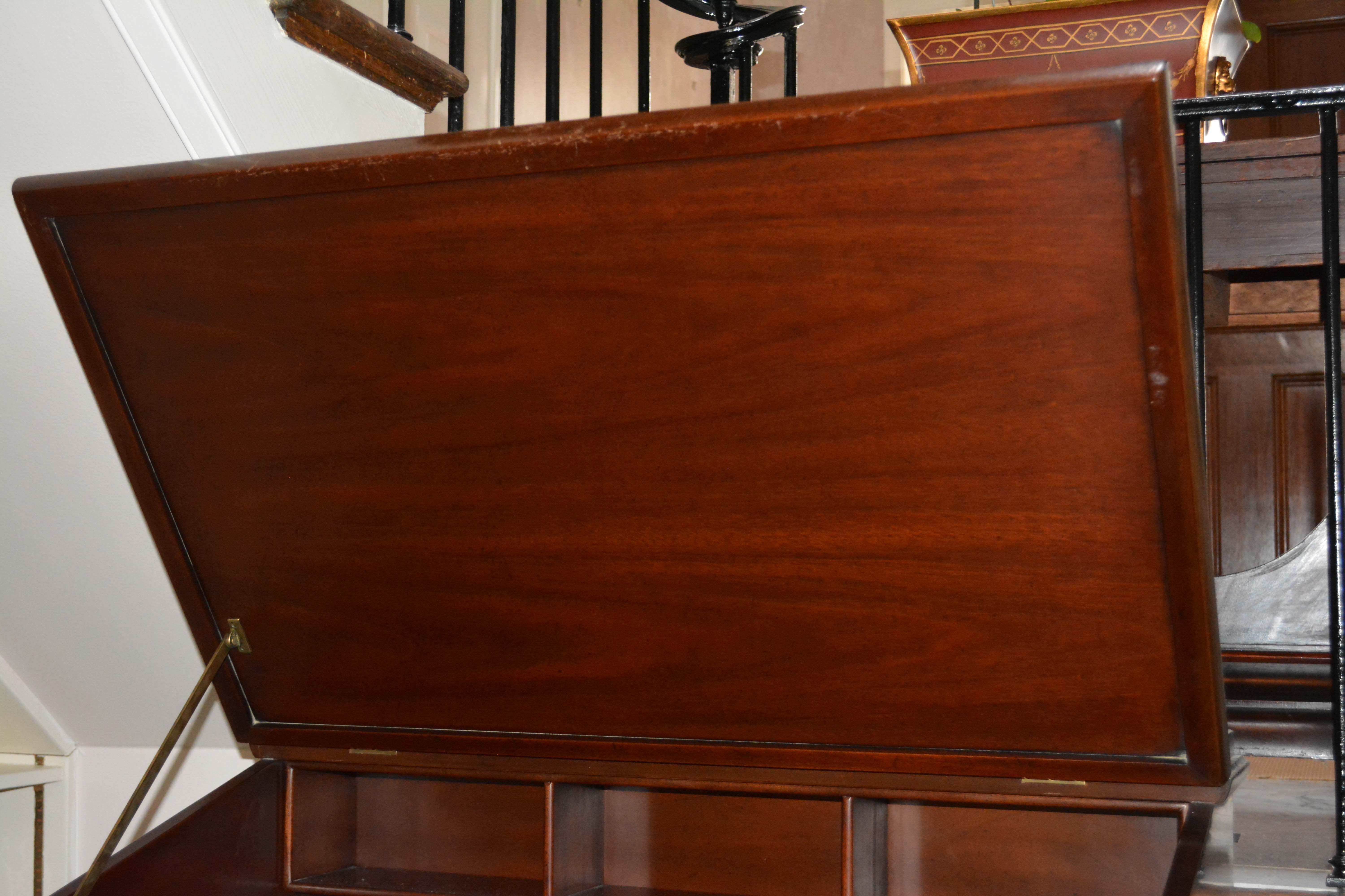 Vintage Chippendale Style Mahogany Standing Desk by Kittinger