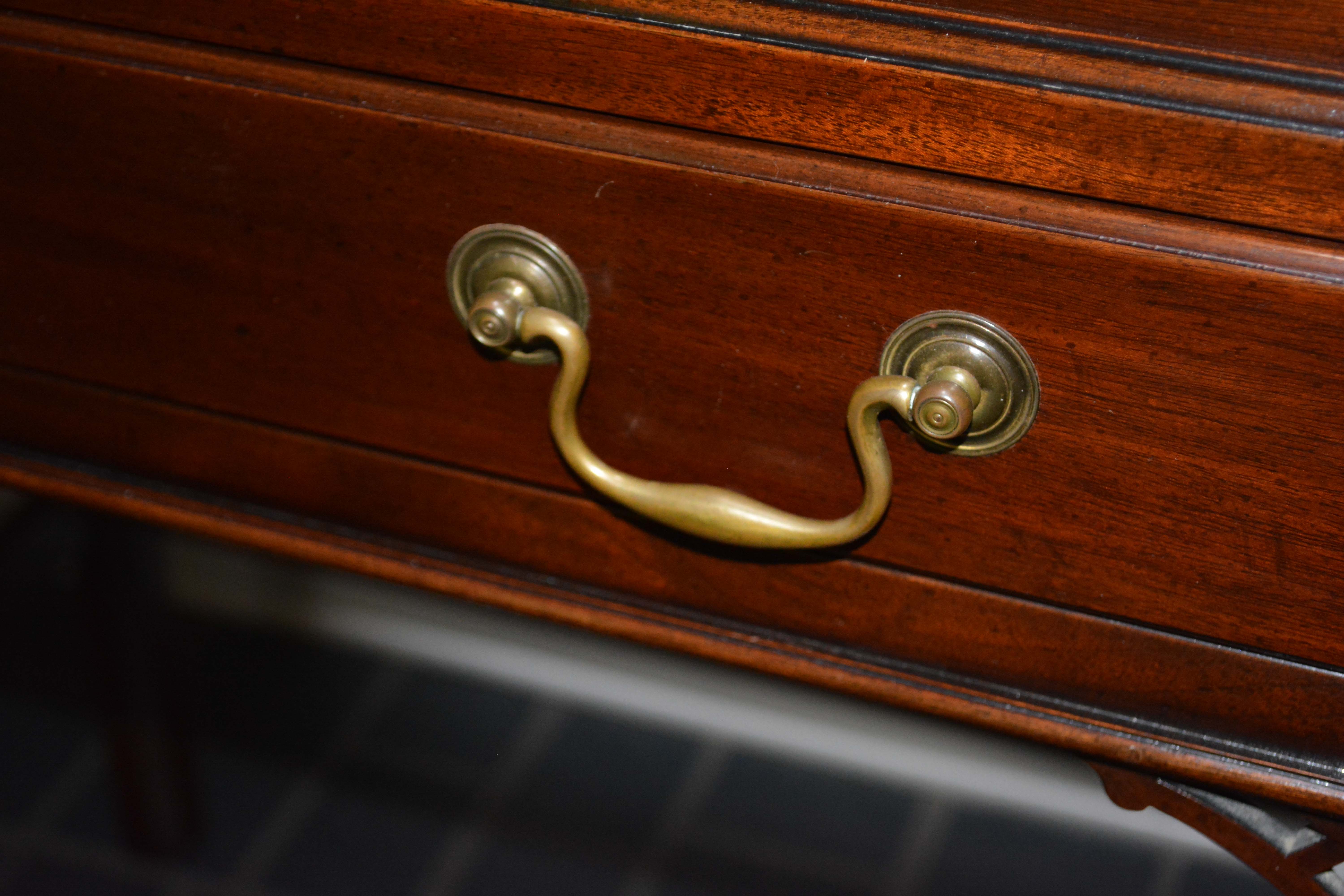 Vintage Chippendale Style Mahogany Standing Desk by Kittinger