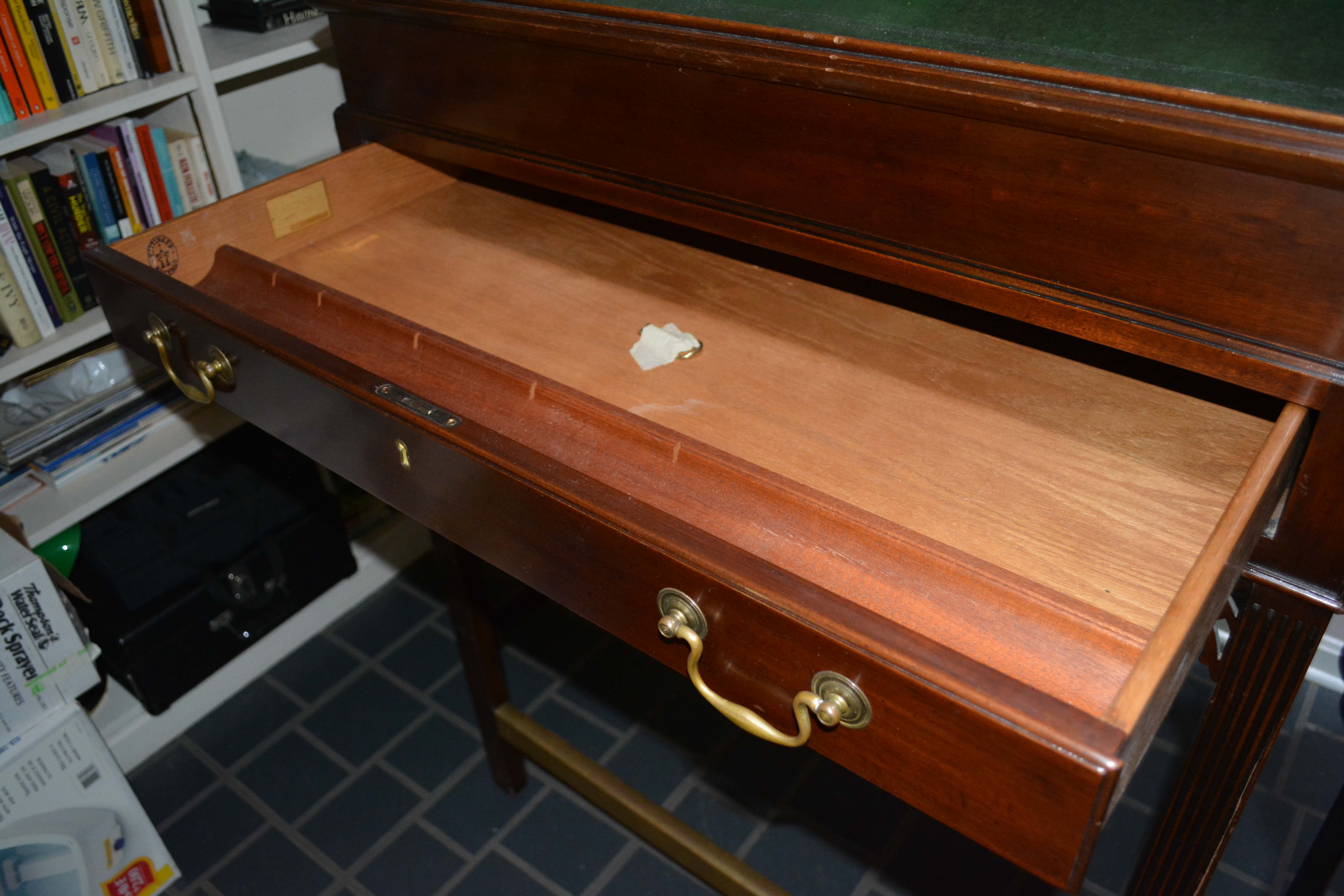 Vintage Chippendale Style Mahogany Standing Desk by Kittinger