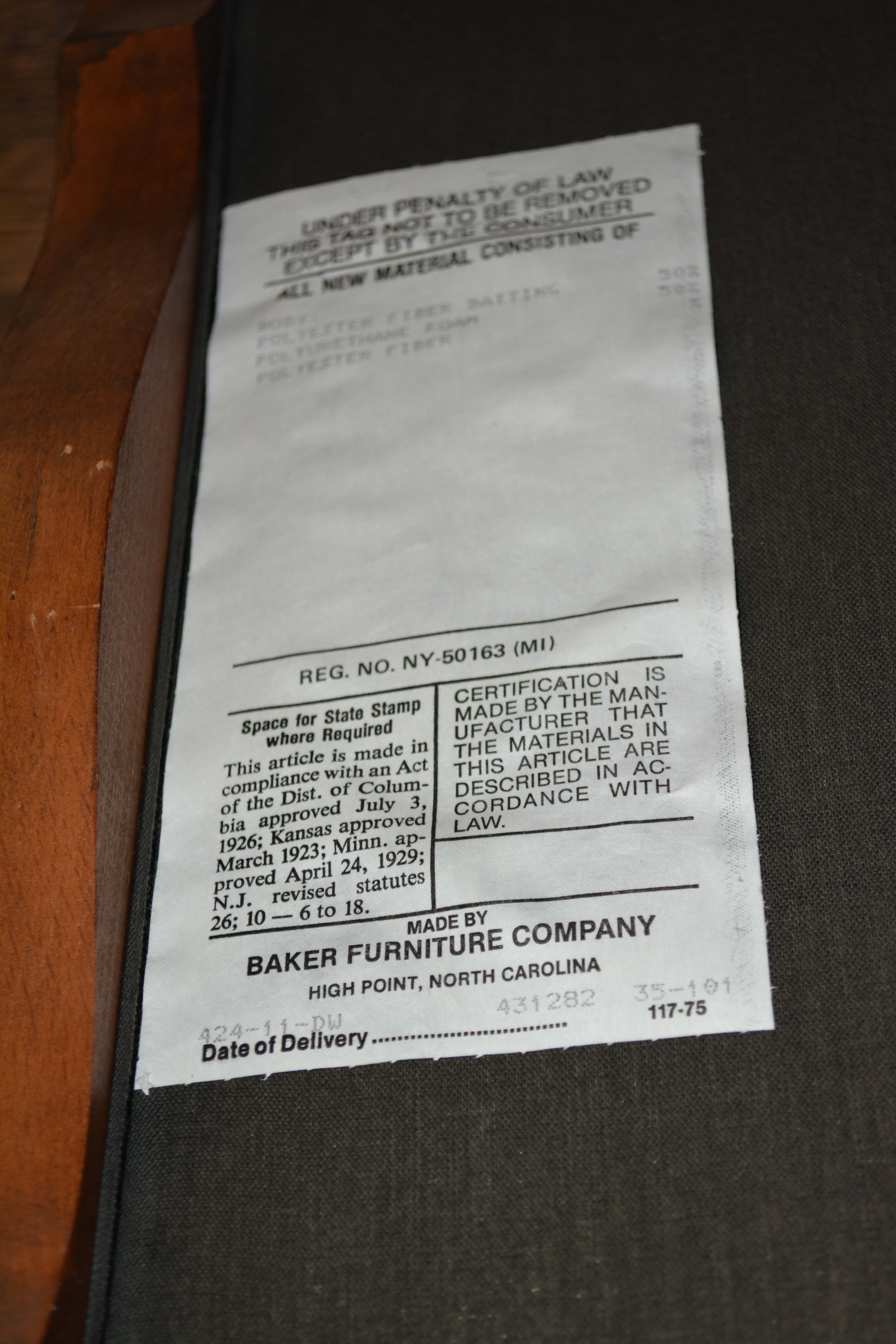 Vintage Louis XV Style Upholstered Armchair and Ottoman by Baker Furniture