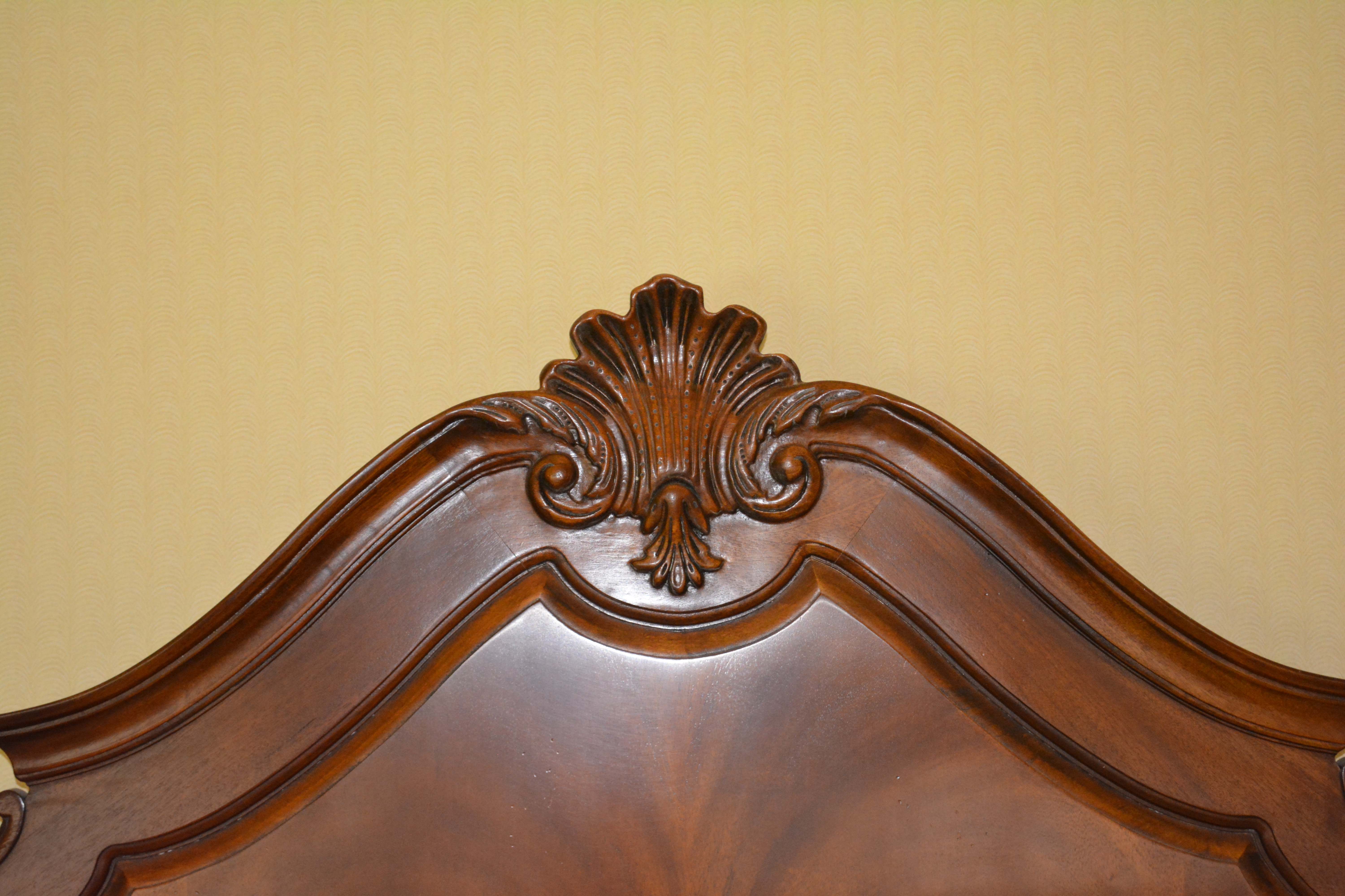 Victorian Style Mahogany King Size Four Poster Bed Frame