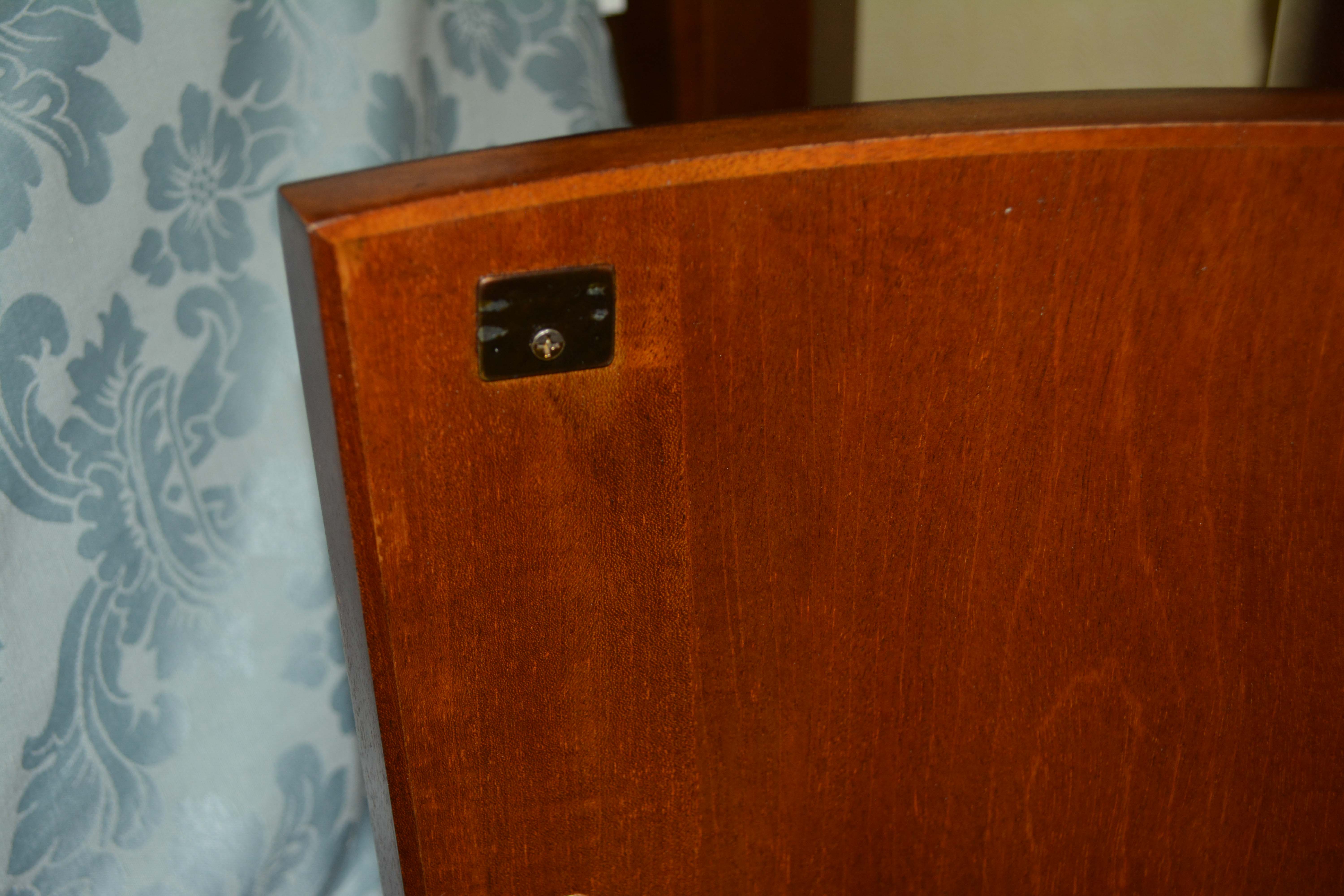 Vintage "Historic Natchez Collection" Mahogany Demilune Nightstands by Henredon